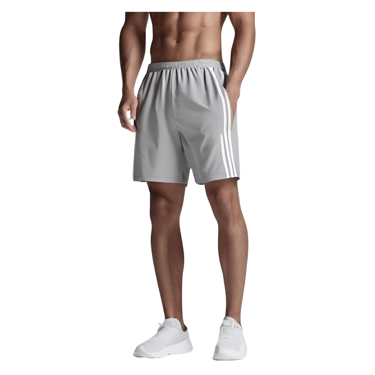 Foto 1 | Short Bermuda Deportiva Para Caballero Zhen Color Gris Claro