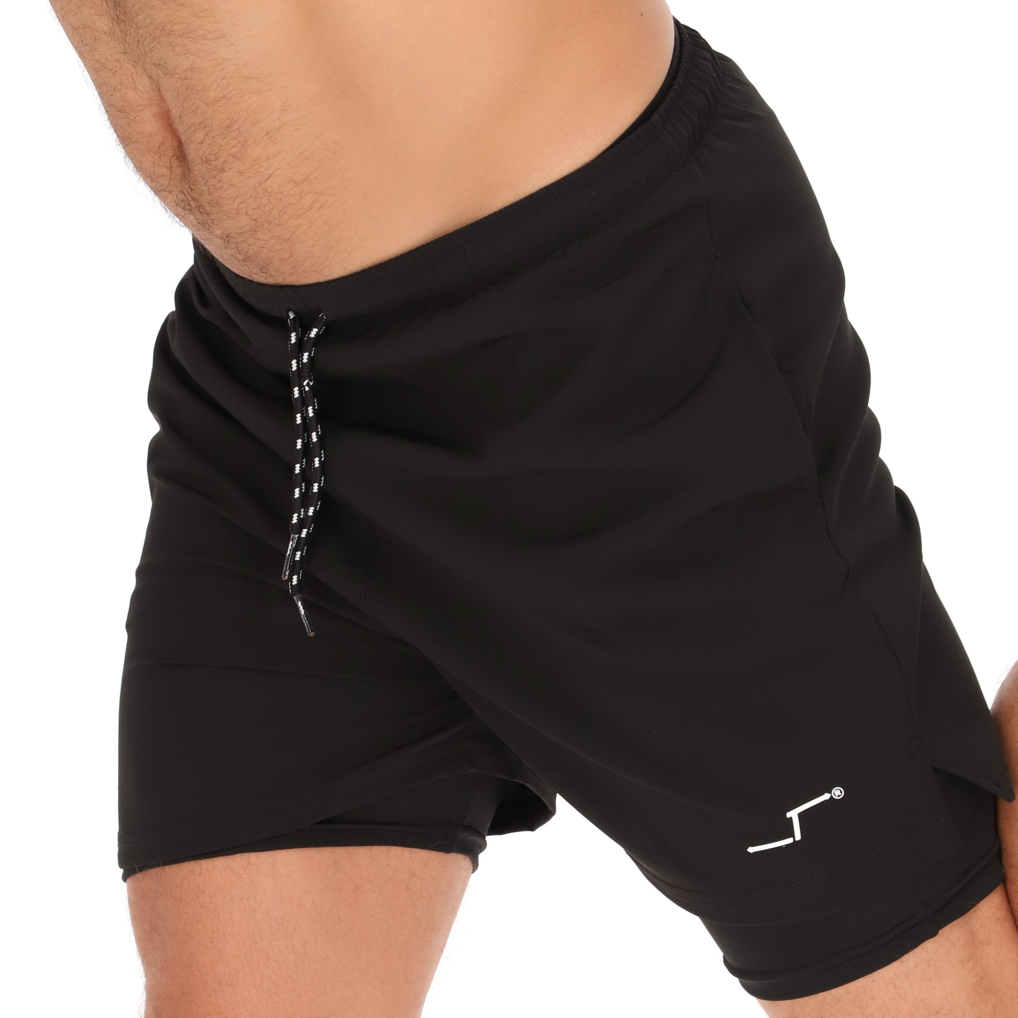 Foto 4 pulgar | Short Deportivo Para Hombre Color Negro Licra Interior Chb Chili Beans Clothing Co.