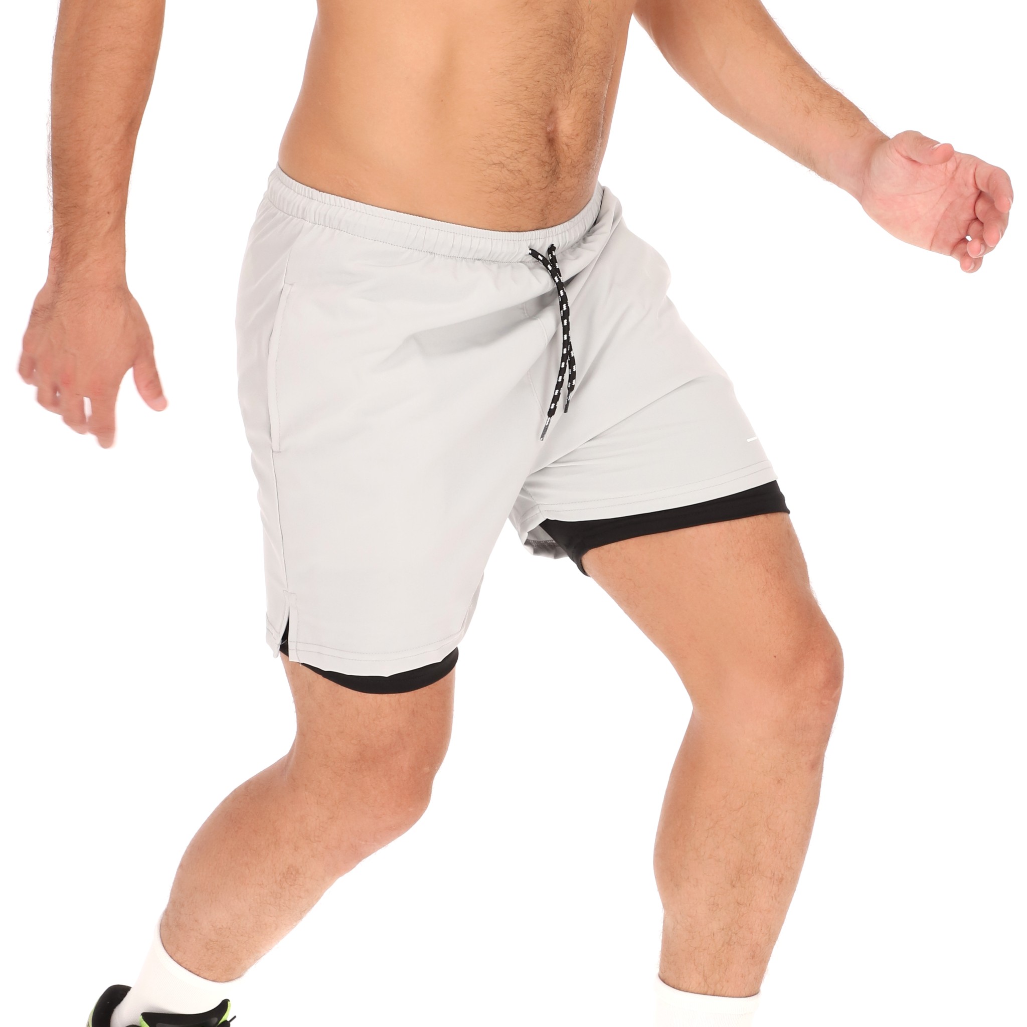 Foto 3 pulgar | Short Deportivo Para Hombre Color Gris Licra Interior Chb Chili Beans Clothing Co.
