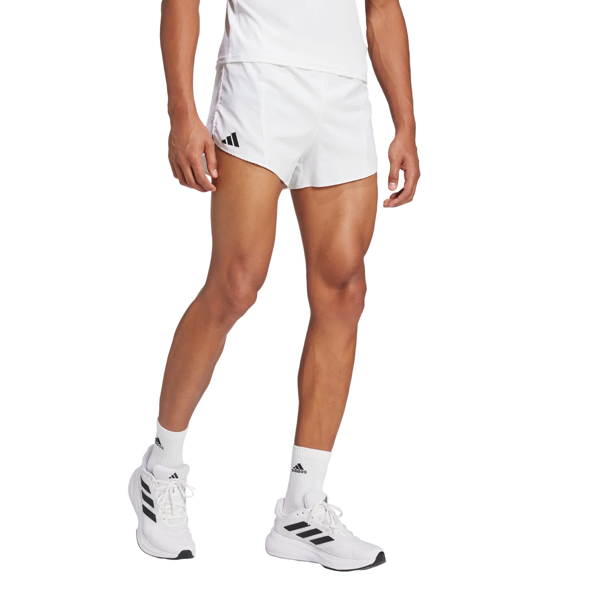 Foto 2 | Shorts De Running Adizero Essentials Adidas Blanco Hombre