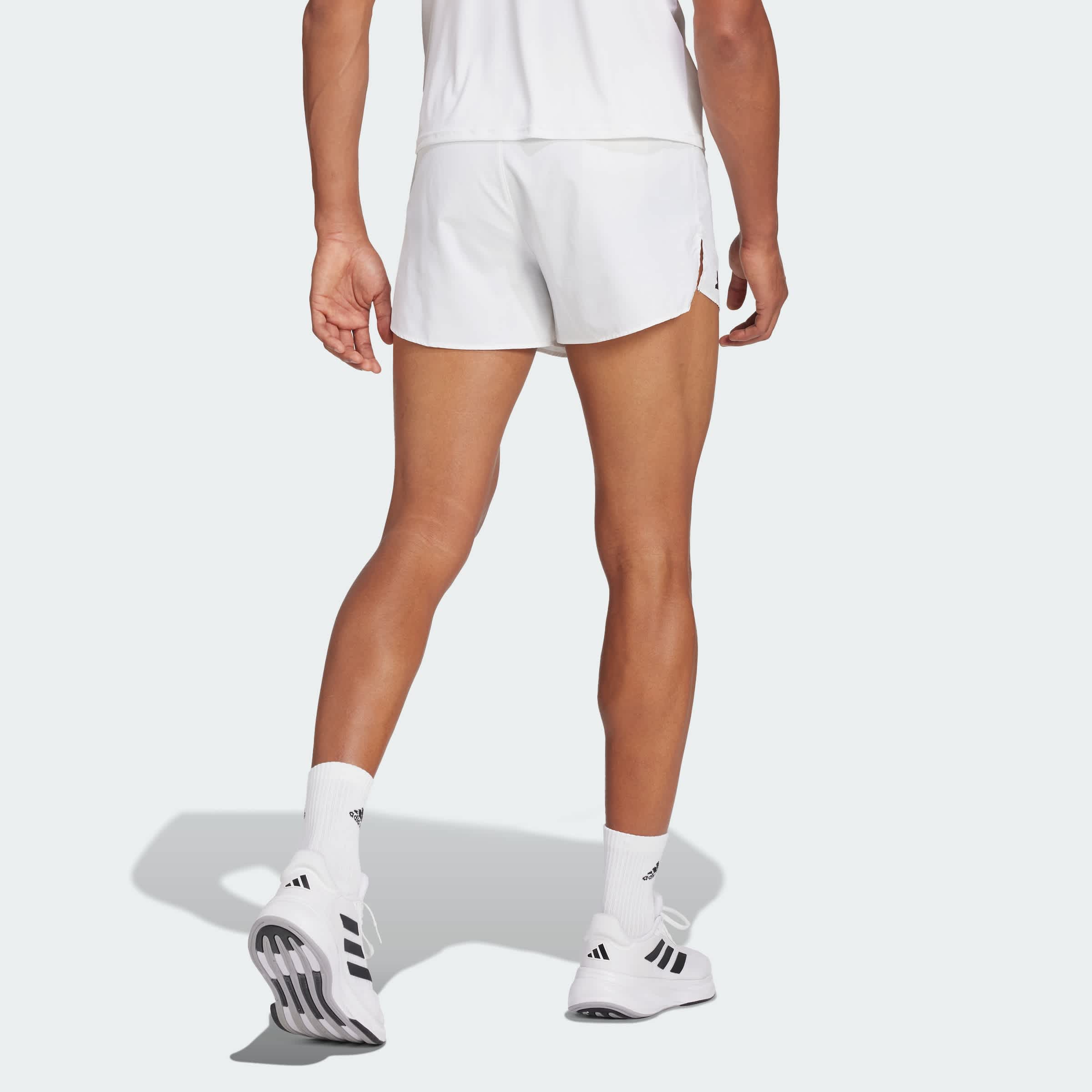 Foto 4 | Shorts De Running Adizero Essentials Adidas Blanco Hombre
