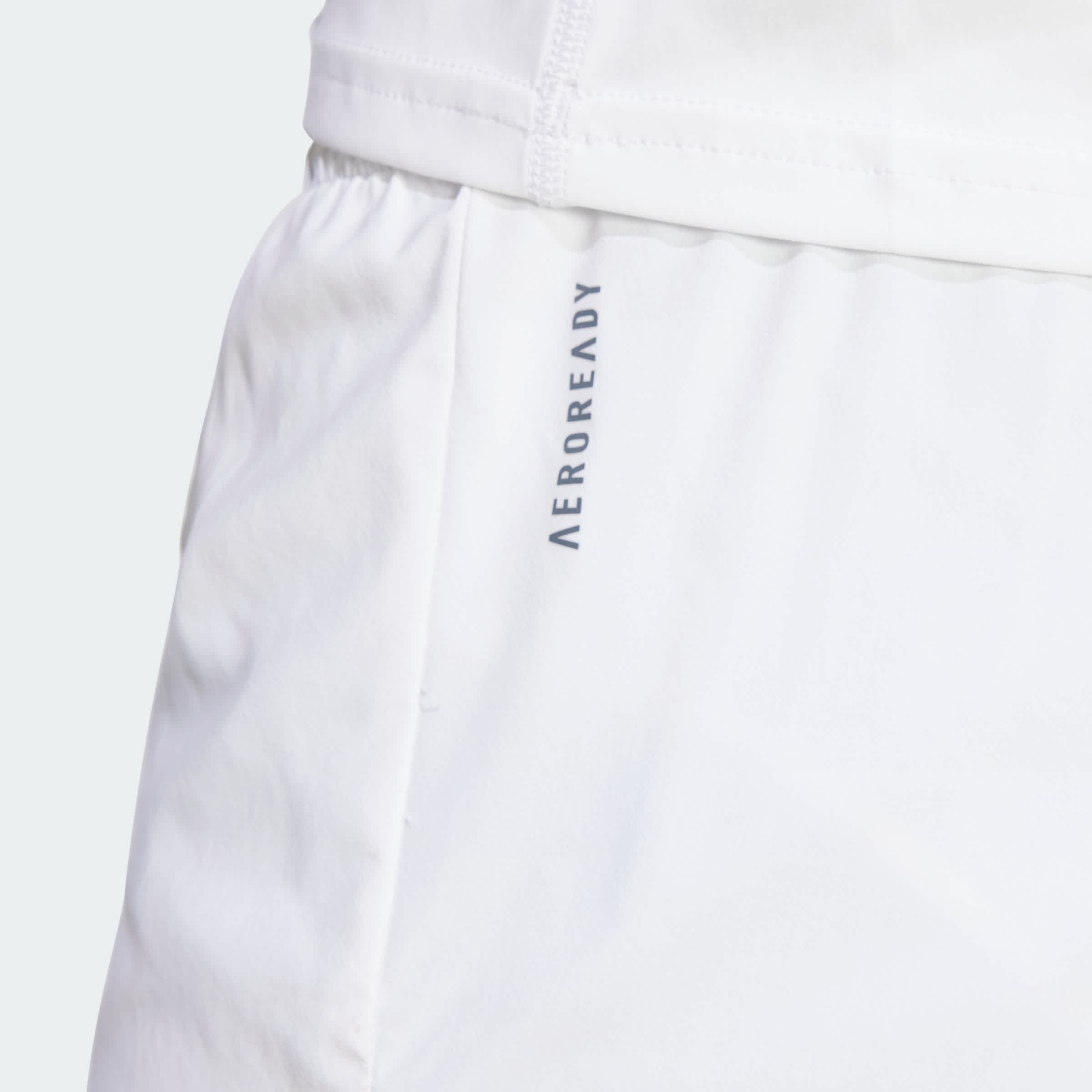 Foto 8 pulgar | Shorts De Running Adizero Essentials Adidas Blanco Hombre