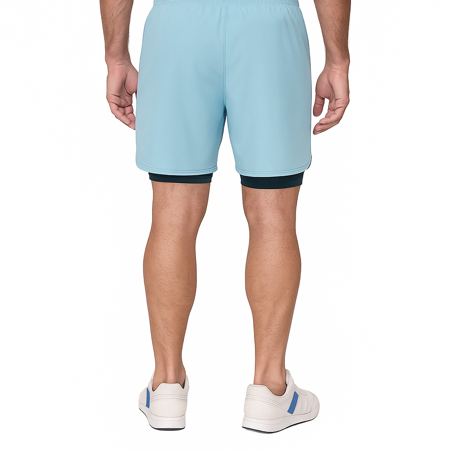 Foto 4 pulgar | Short 2 En 1 Wilson Four Way Con Biker Interno Transpirable Hombre