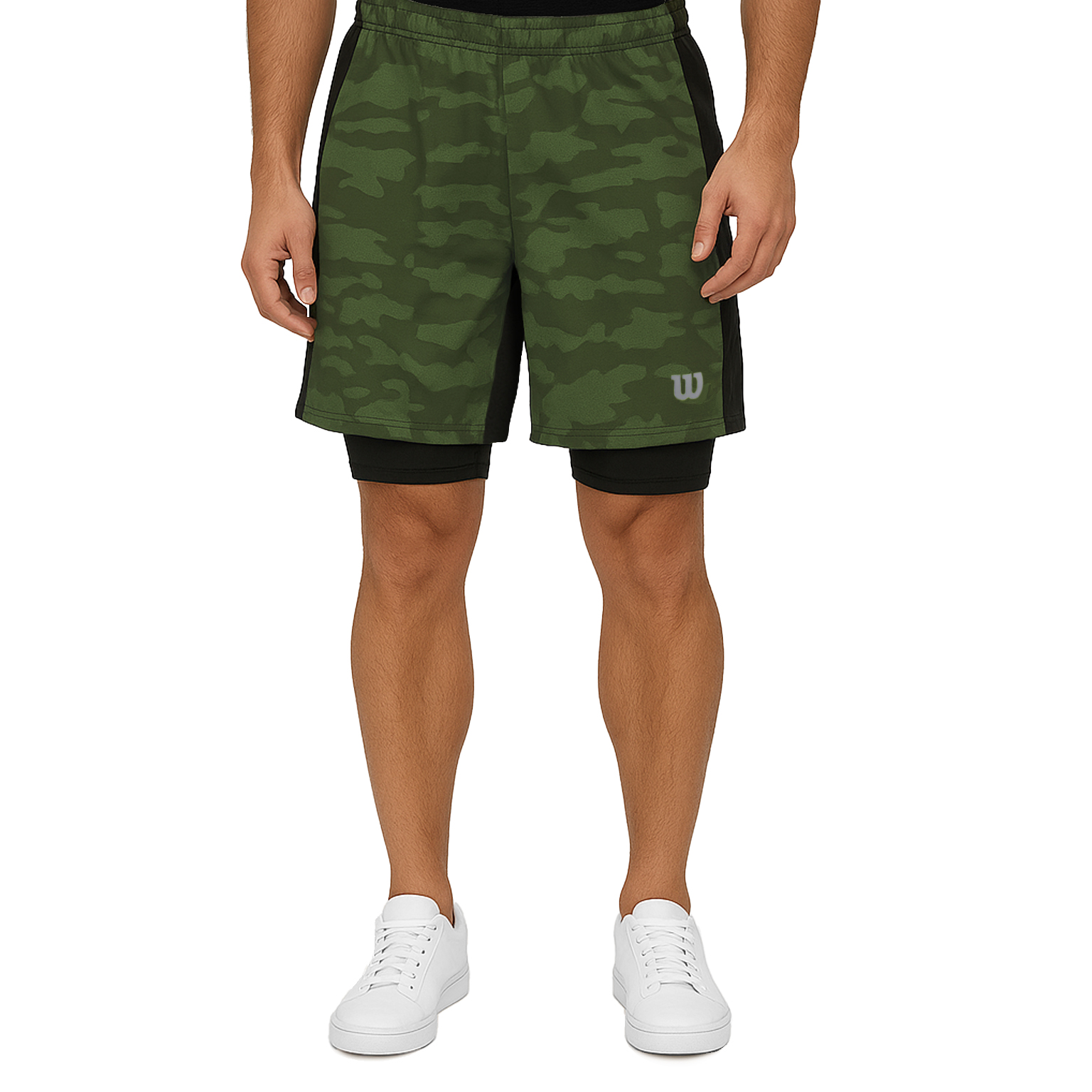 Foto 1 | Short 2 En 1 Wilson Flex Con Biker Camo Hombre