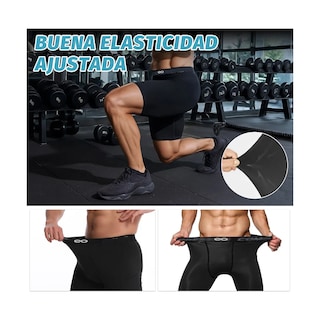 Foto 2 | Short Deportivo Negro