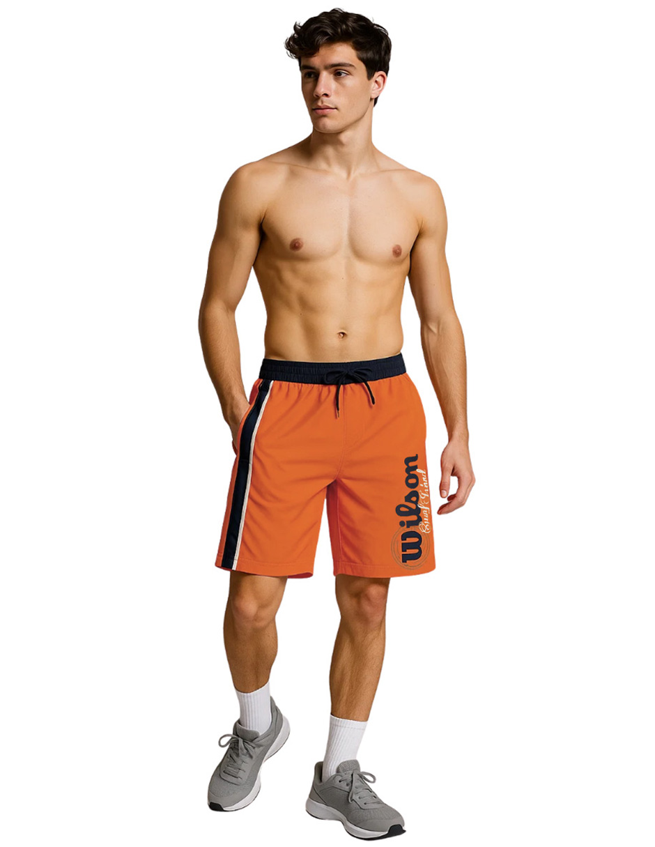 Foto 5 pulgar | Traje De Baño Wilson Taslon Surf Island Hombre