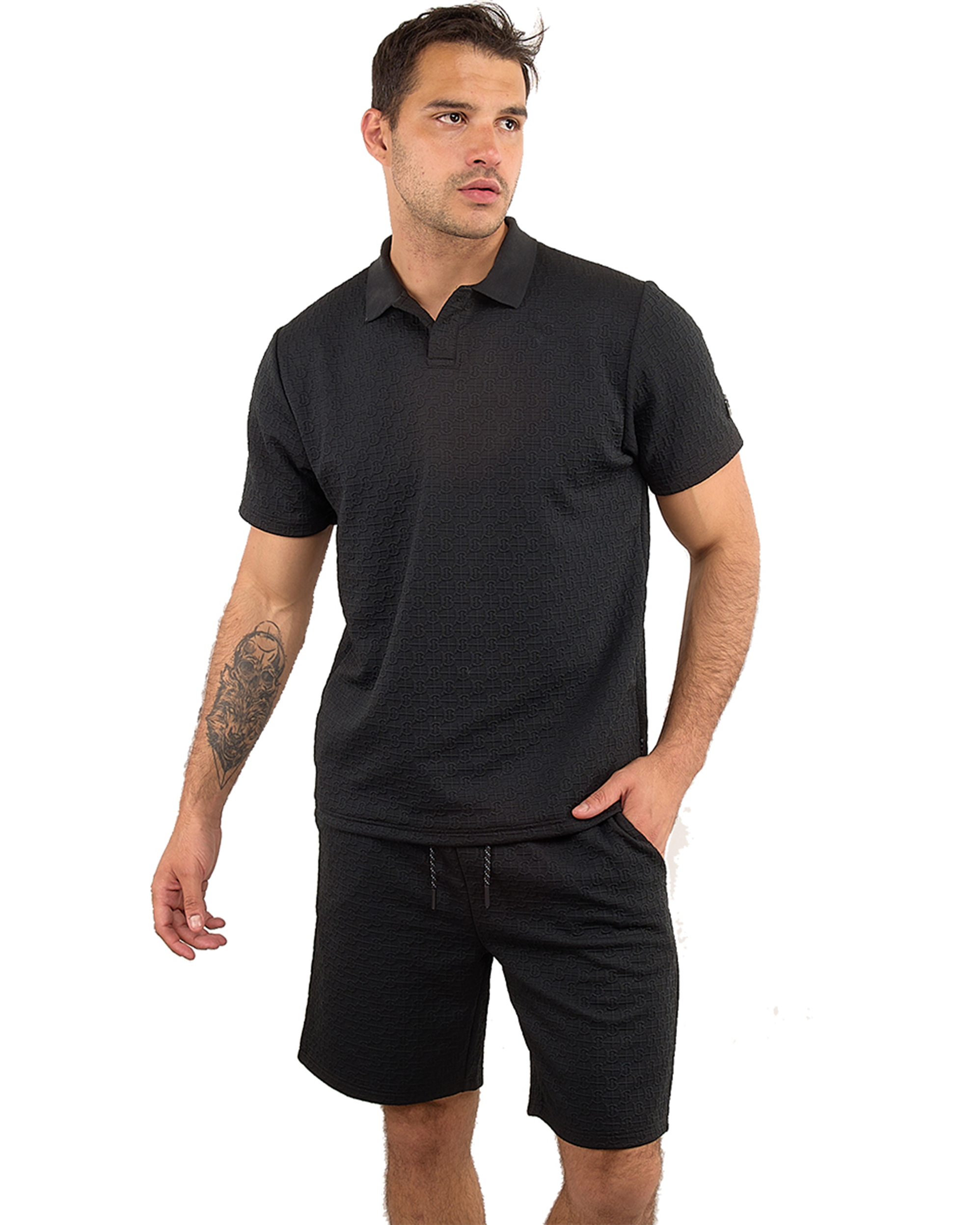 Bermuda Con Playera Tipo Polo Aitor F Primaveraciudad Playa Hombre