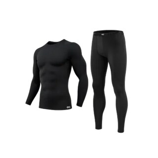 Foto 1 | Pantalón Licra + Playera De Compresión Conjunto Gym 2ps M Eo Safe Imports Esi-20430 Negro