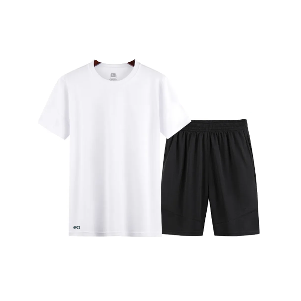 Foto 2 pulgar | Conjunto De Playera Y Short Deportivo Talla L/xl Eo Safe Imports Esi-20433 Blanco