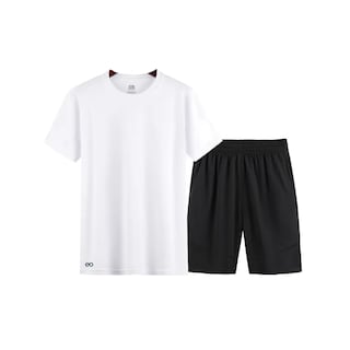 Foto 1 | Conjunto De Playera Y Short Deportivo Talla L/xl Eo Safe Imports Esi-20433 Blanco