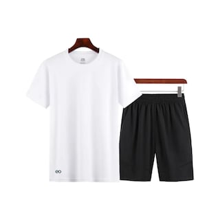 Foto 3 | Conjunto De Playera Y Short Deportivo Talla L/xl Eo Safe Imports Esi-20433 Blanco