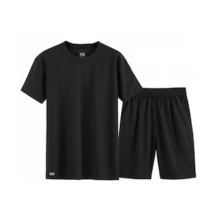 Foto 1 | Conjunto De Playera Mangas Cortas Y Short Talla G Eo Safe Imports Esi-20437 Negro