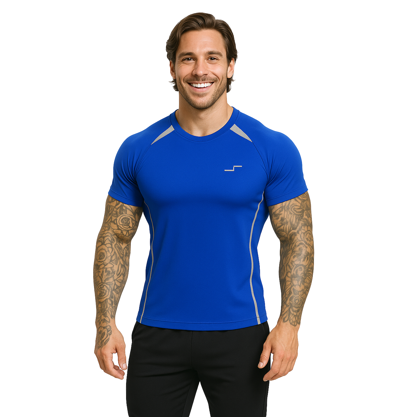 Foto 2 | Paquete De 5 Playeras Deportivas Para Hombre Cuello Redondo Entrenamiento Chb Chili Beans Clothing Co.