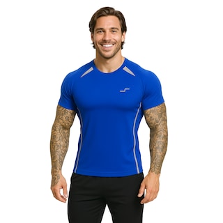 Foto 2 | Paquete De 5 Playeras Deportivas Para Hombre Cuello Redondo Entrenamiento Chb Chili Beans Clothing Co.