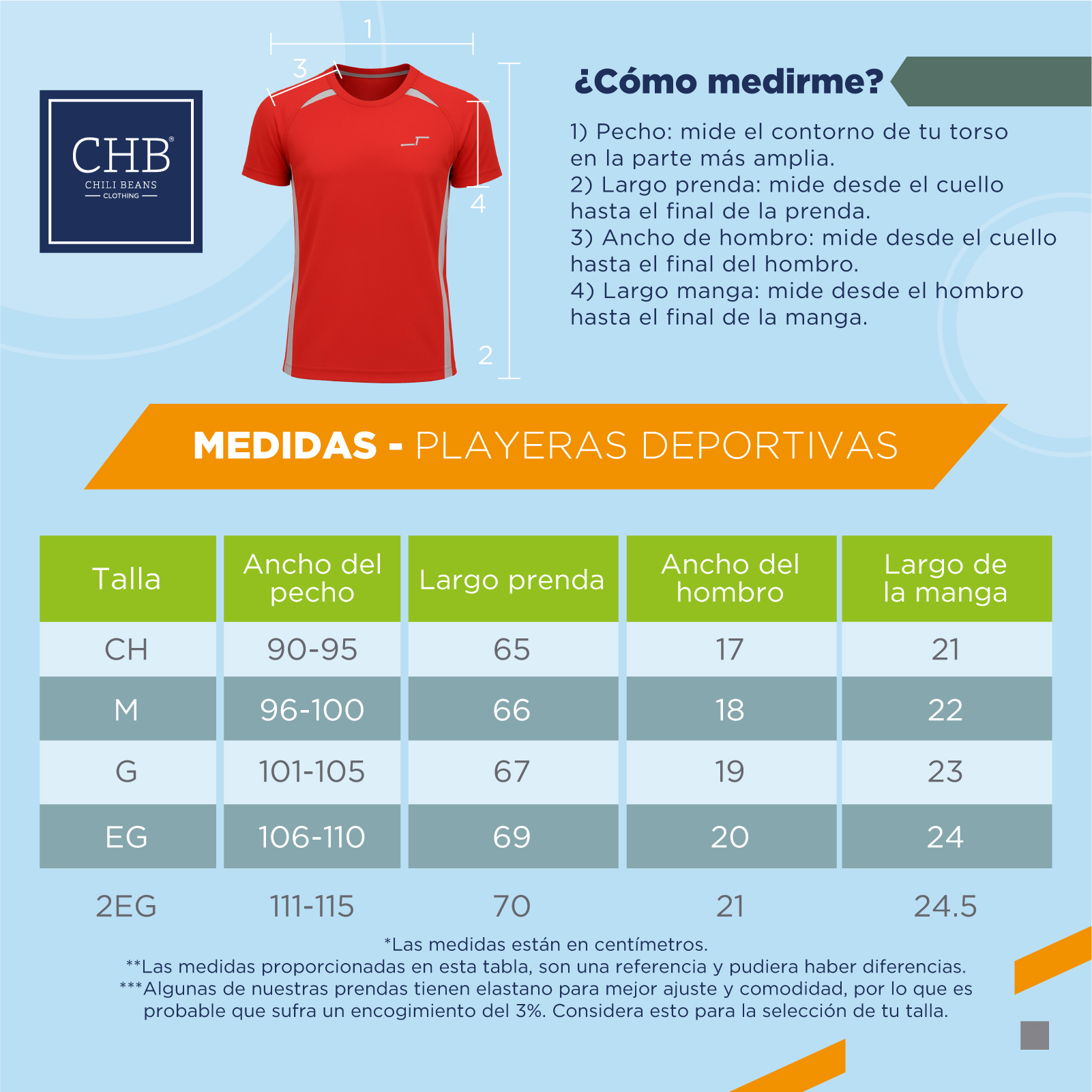 Foto 9 pulgar | Paquete De 5 Playeras Deportivas Para Hombre Cuello Redondo Entrenamiento Chb Chili Beans Clothing Co.