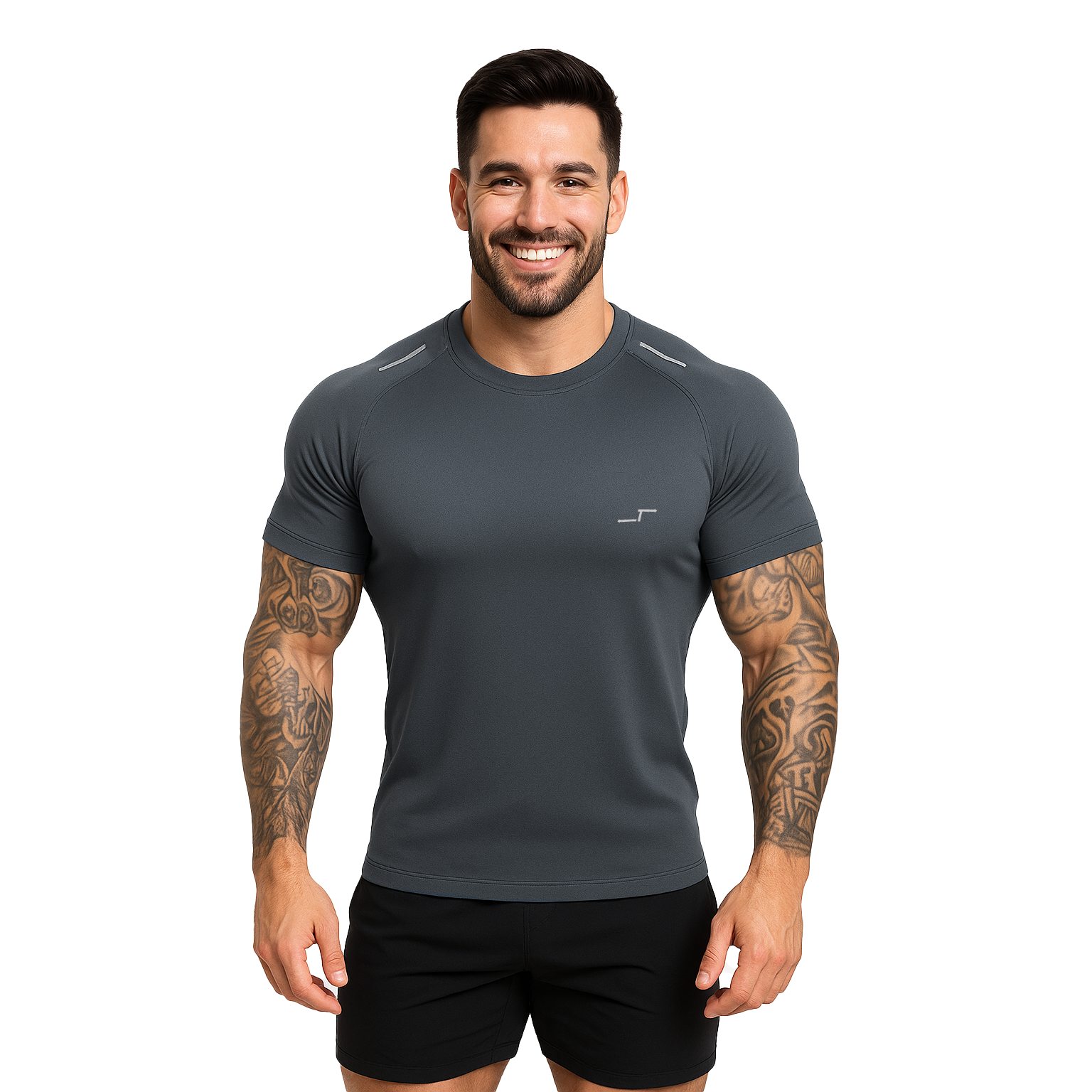 Foto 2 | Paquete De 5 Playeras Deportivas Para Hombre Manga Corta Para Entrenar Gym Chb Chili Beans Clothing Co.