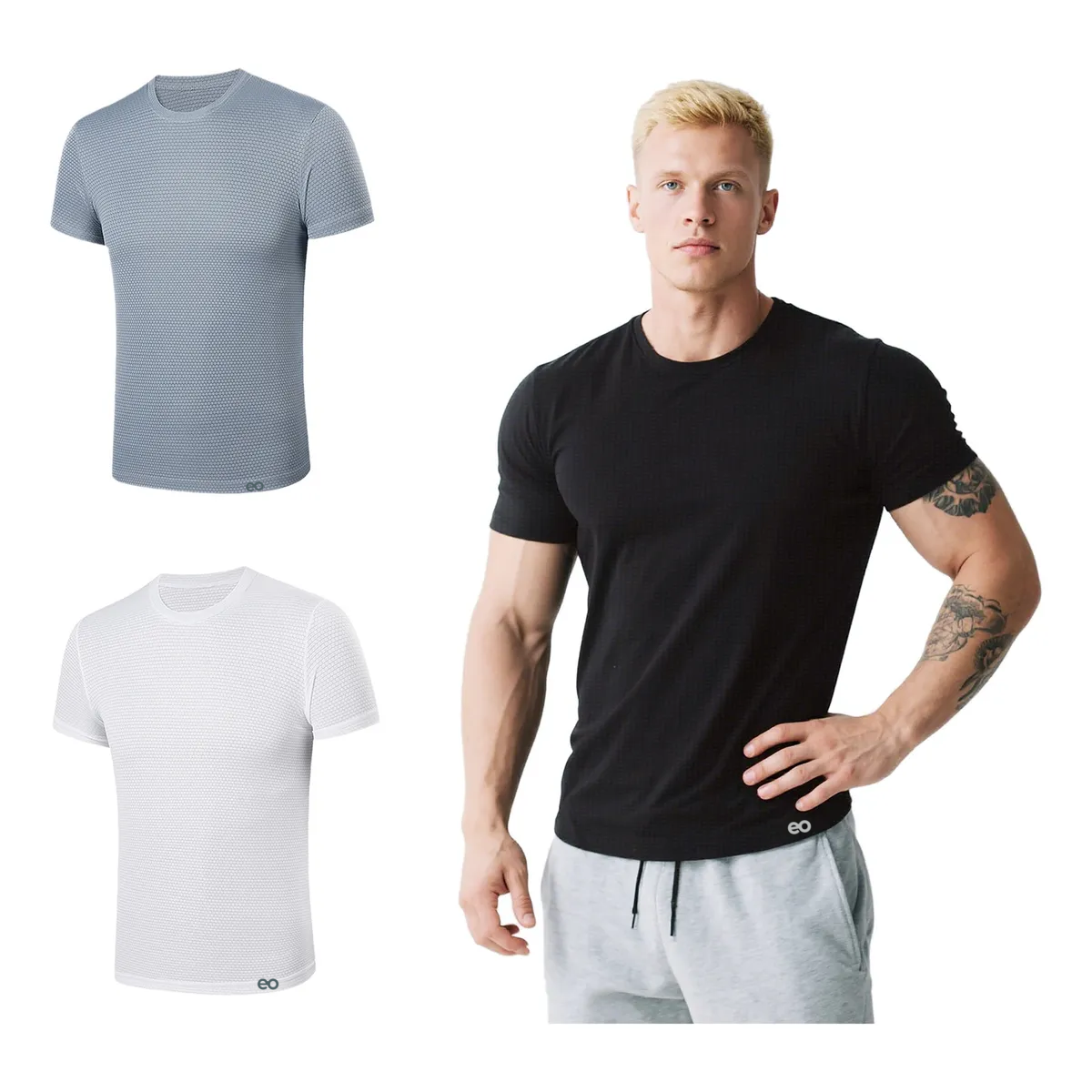 Playera Deportiva Eo Safe Imports para Hombre 3 Piezas