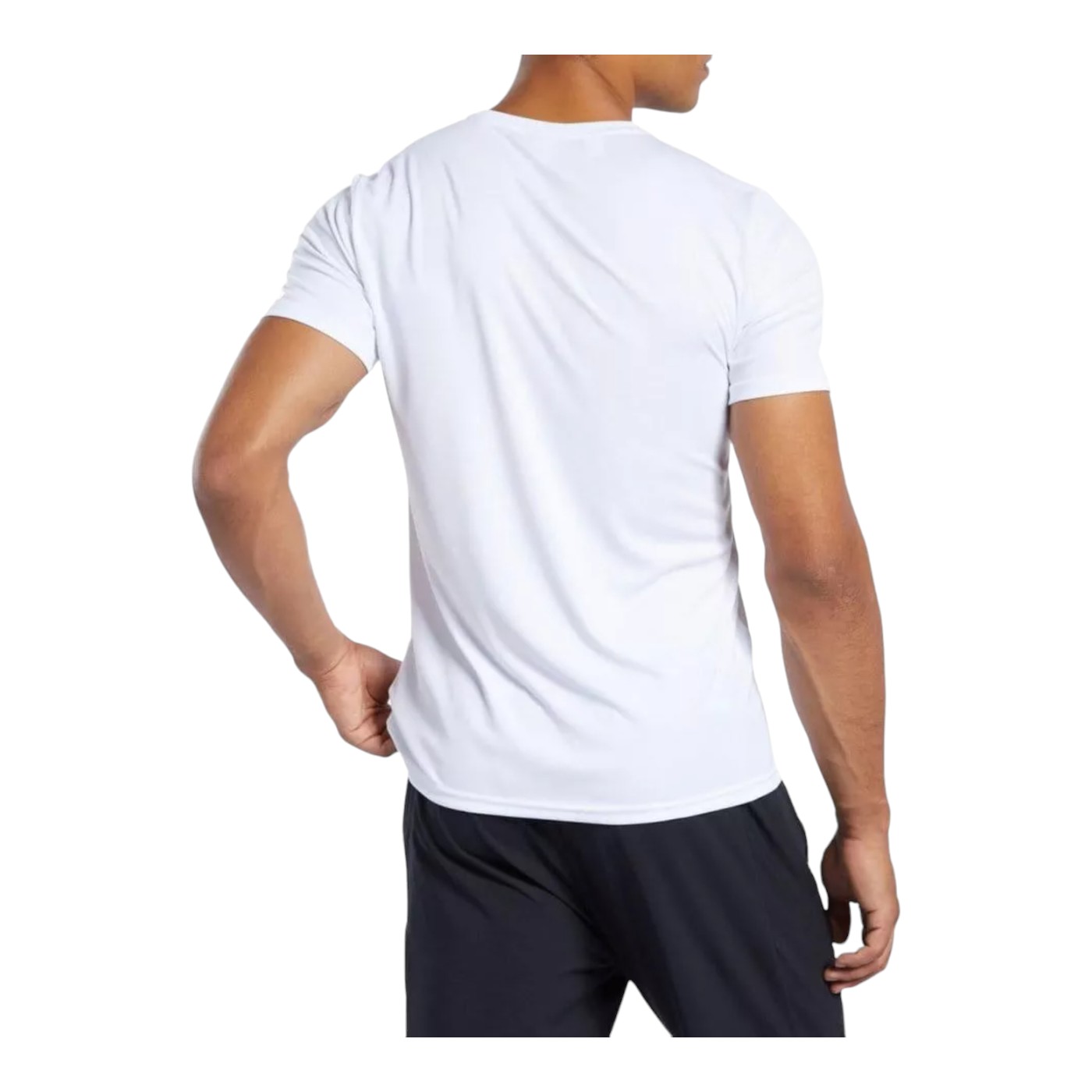 Foto 2 | Playera Reebok Basic Athlete Tee Para Hombre Color Blanco Modelo Ts0100