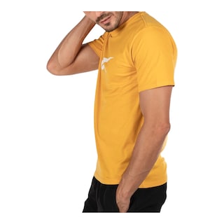 Foto 2 | Playera Reebok Basic Cotton Tee Para Hombre Color Amarillo Modelo Ts0134