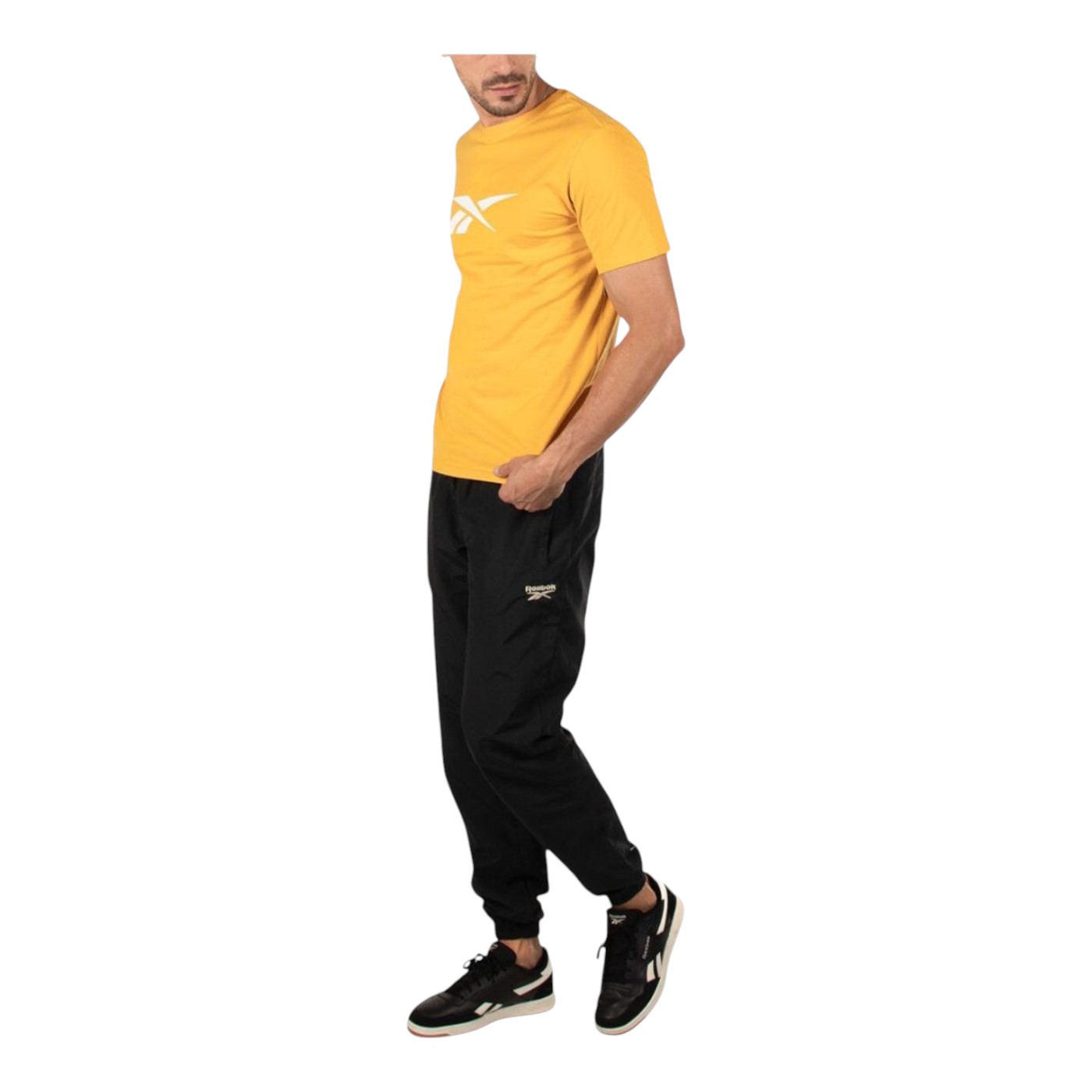 Foto 5 pulgar | Playera Reebok Basic Cotton Tee Para Hombre Color Amarillo Modelo Ts0134