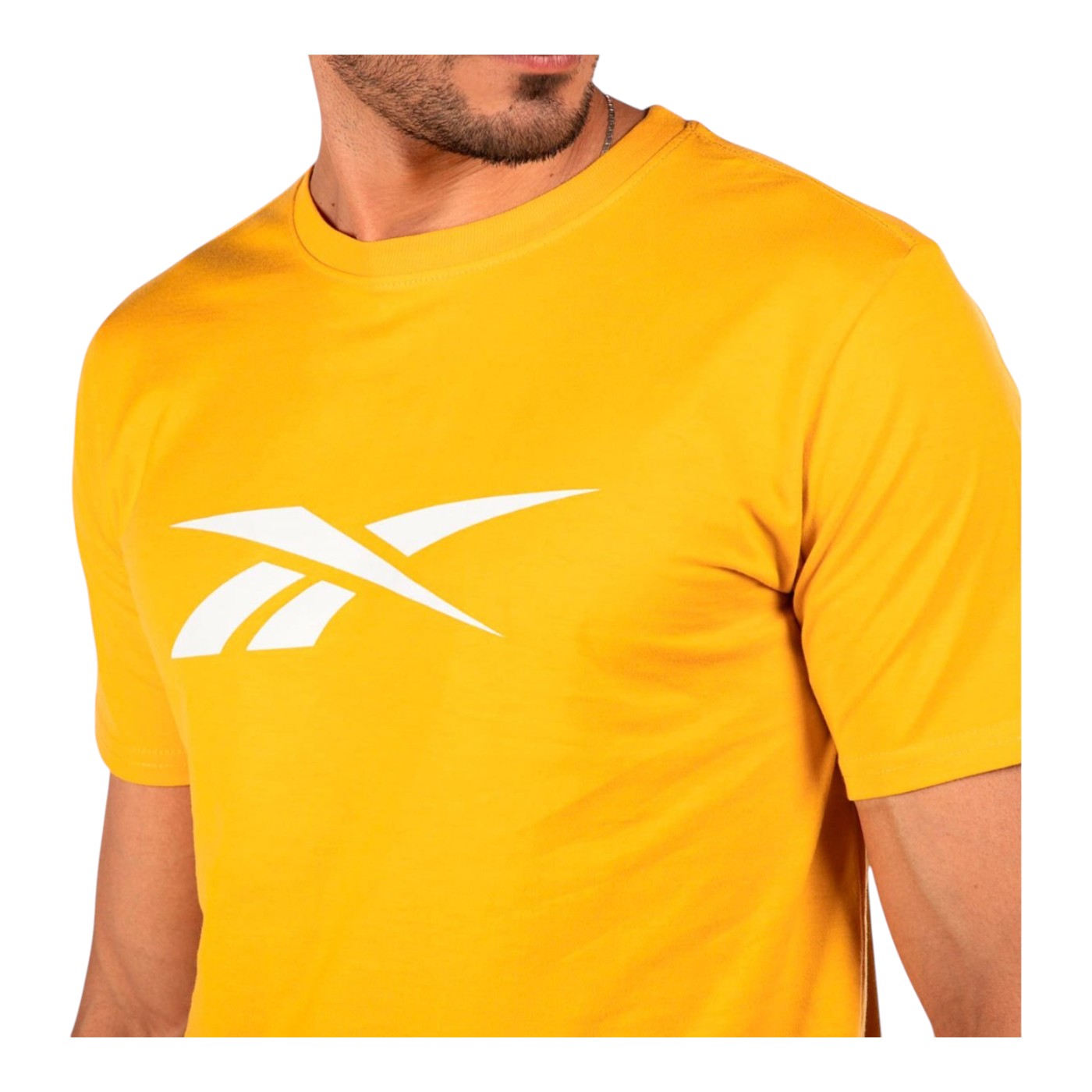 Foto 6 pulgar | Playera Reebok Basic Cotton Tee Para Hombre Color Amarillo Modelo Ts0134