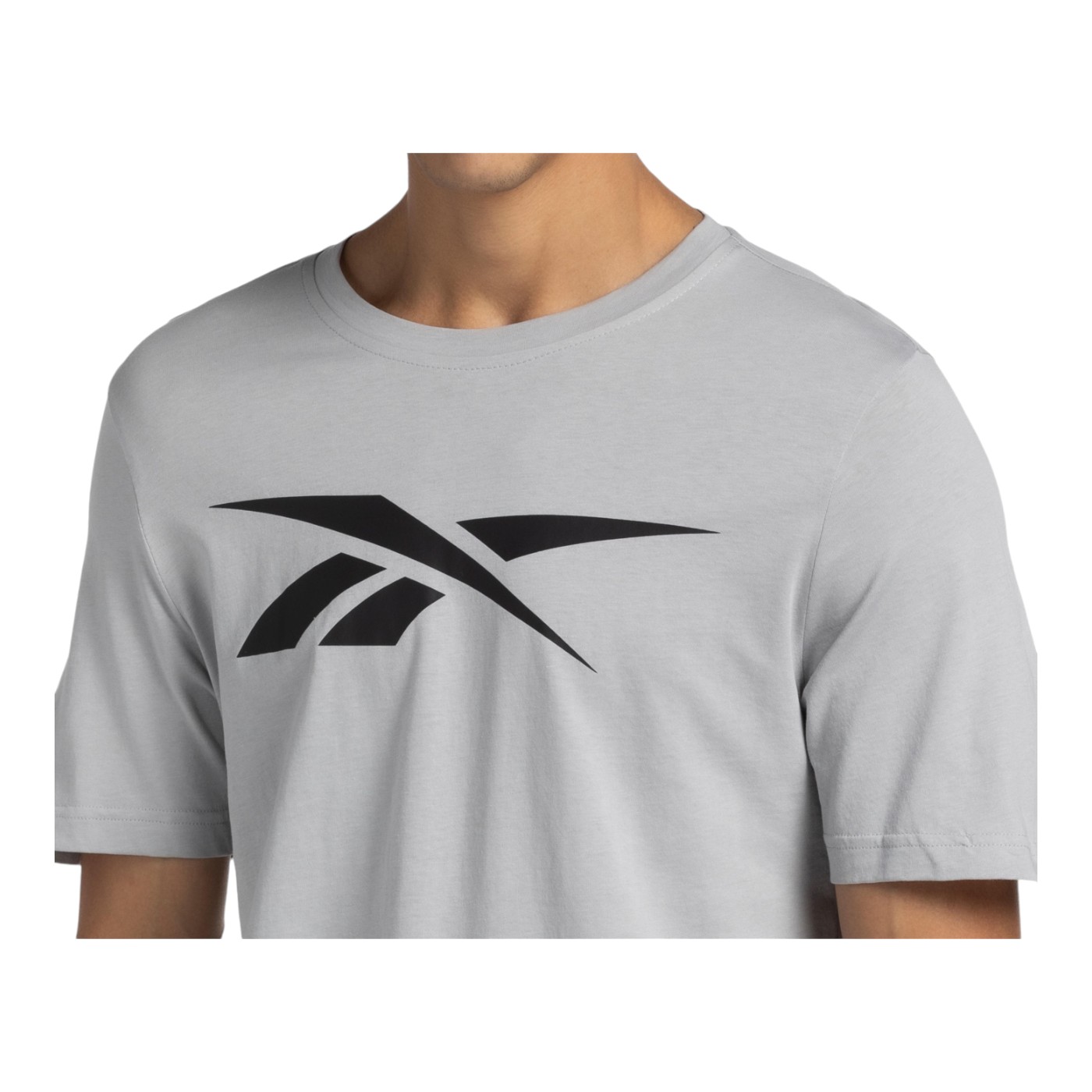Foto 3 | Playera Reebok Basic Cotton Tee Para Hombre Color Gris Modelo Ts0113