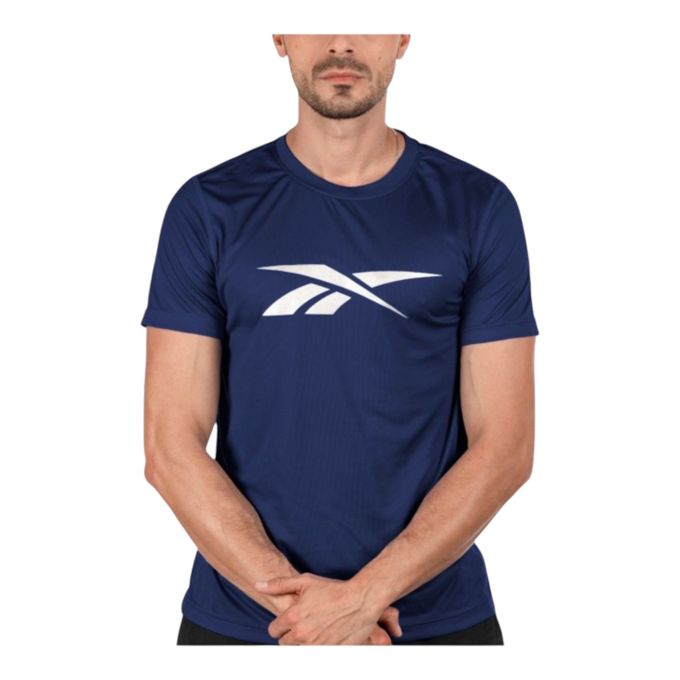 Foto 1 | Playera Reebok Basic Athlete Tee Para Hombre Color Azul Modelo Ts0128