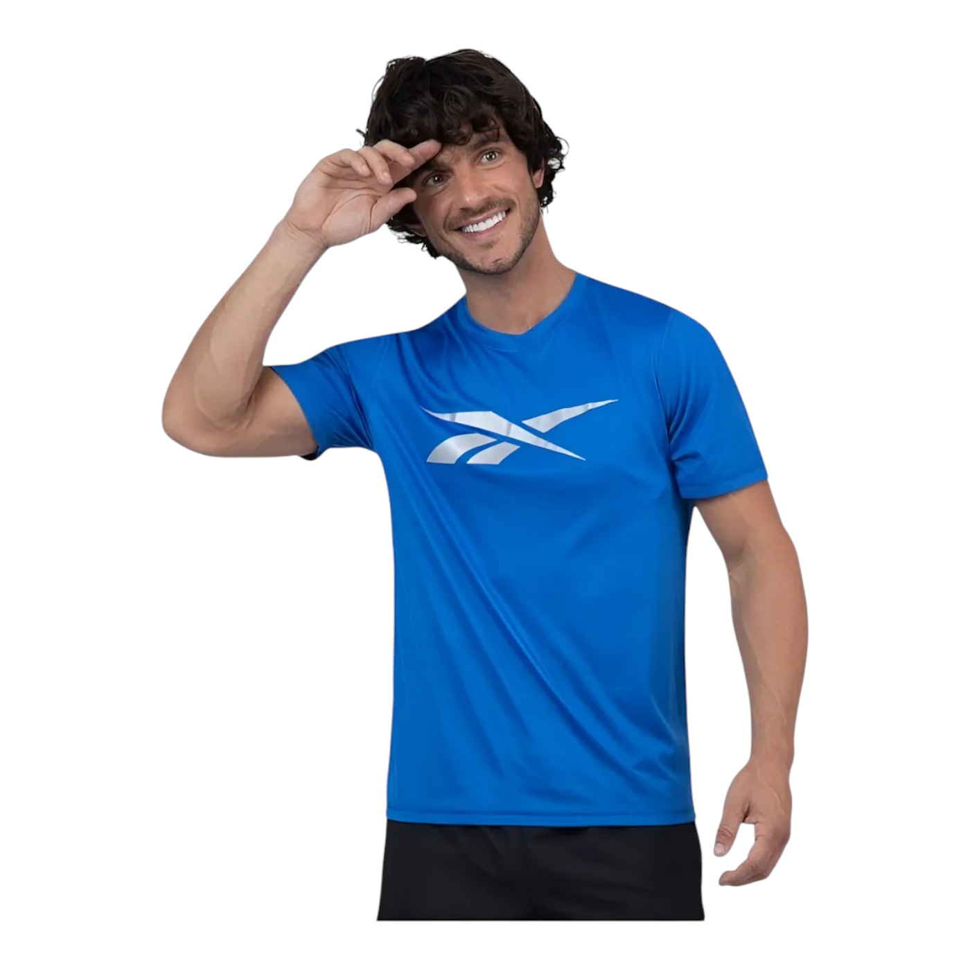 Foto 3 pulgar | Playera Reebok Basic Athlete Tee Para Hombre Color Azul Modelo Ts0104