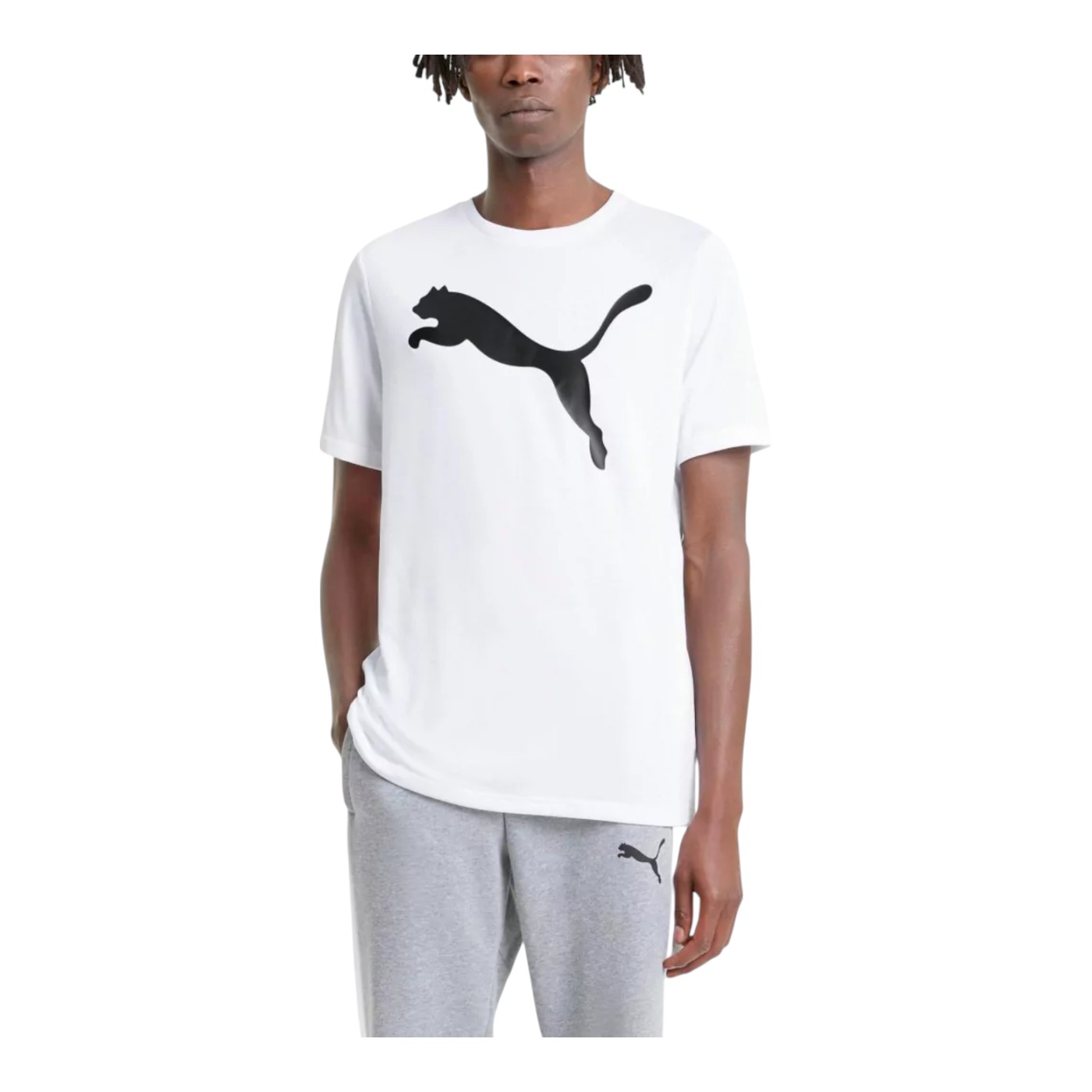 Foto 4 pulgar | Playera Puma Active Big Logo Tee Para Hombre Color Blanco Modelo 58672402