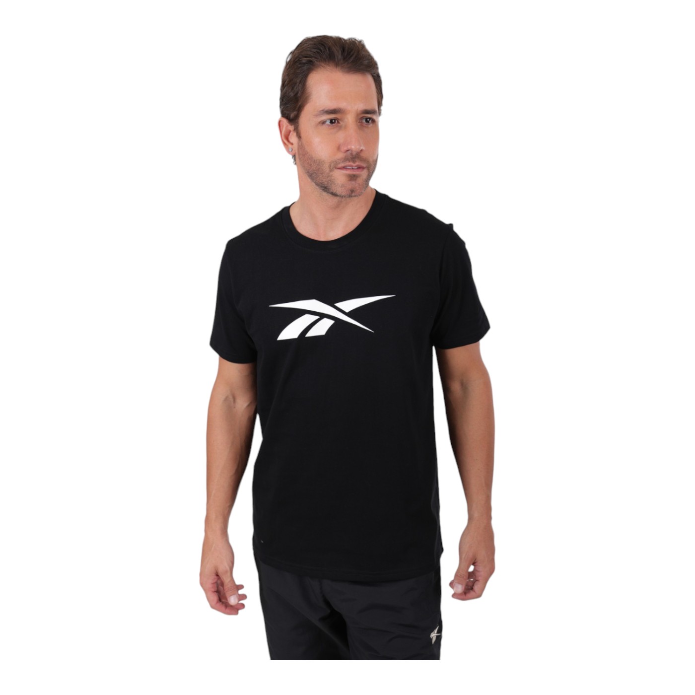 Foto 2 pulgar | Playera Reebok Basic Cotton Tee Para Hombre Color Negro Modelo Ts0111