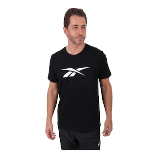 Foto 1 | Playera Reebok Basic Cotton Tee Para Hombre Color Negro Modelo Ts0111
