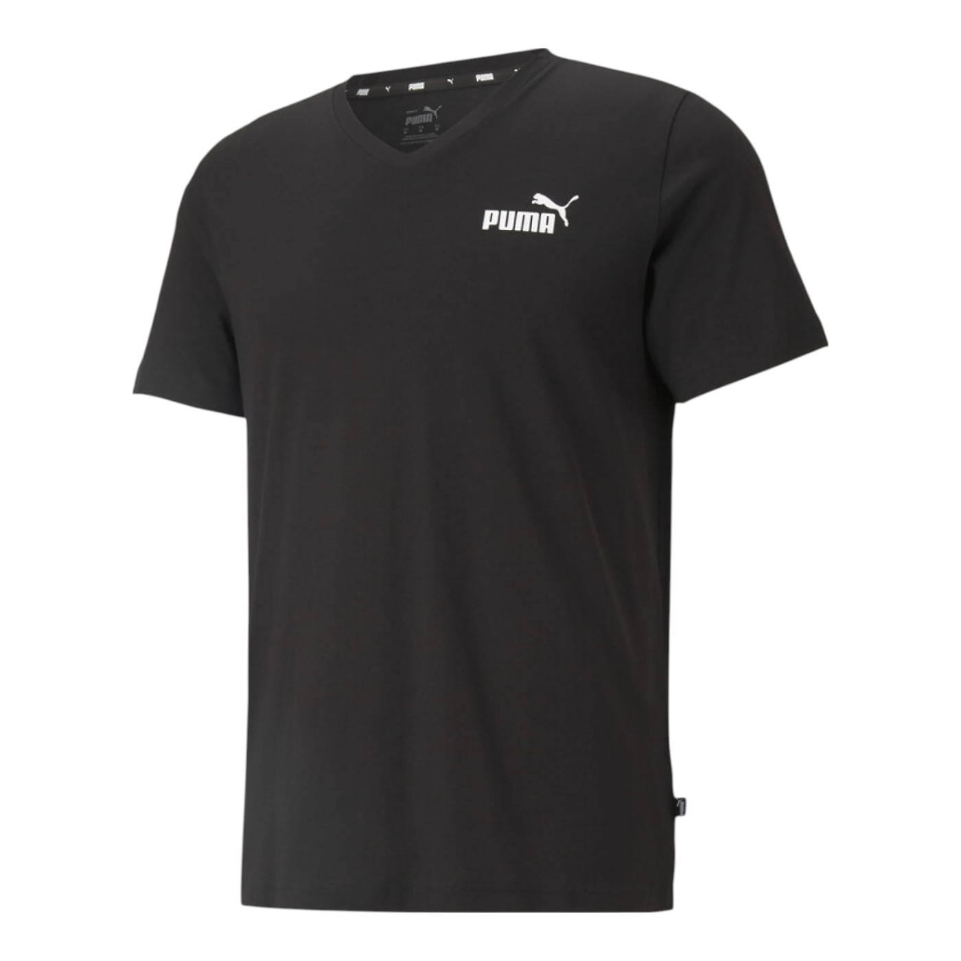Foto 2 pulgar | Playera Cuello V Negra Puma Ess Tee para Hombre