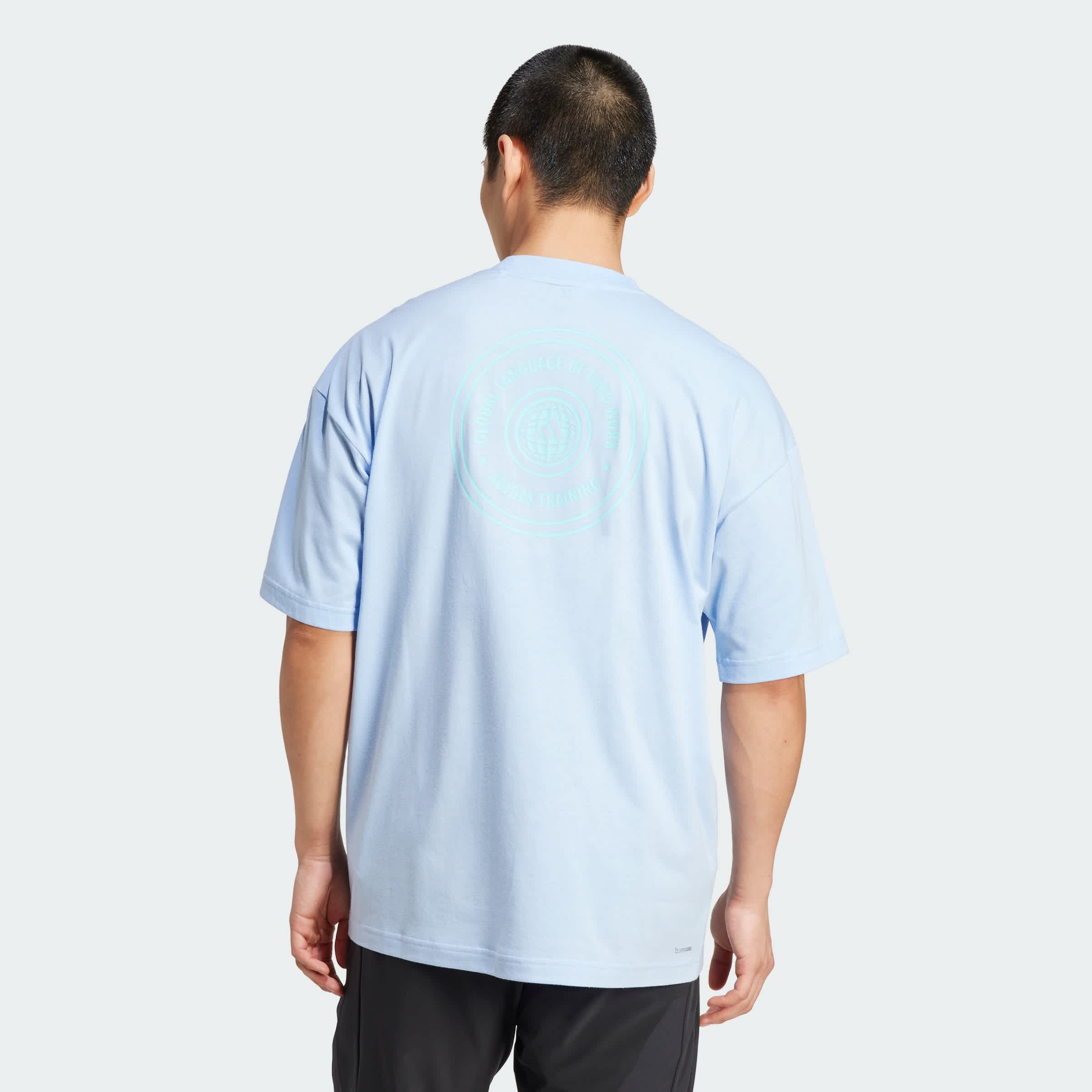 Foto 5 pulgar | Playera Graphic Power Adidas Azul Hombre