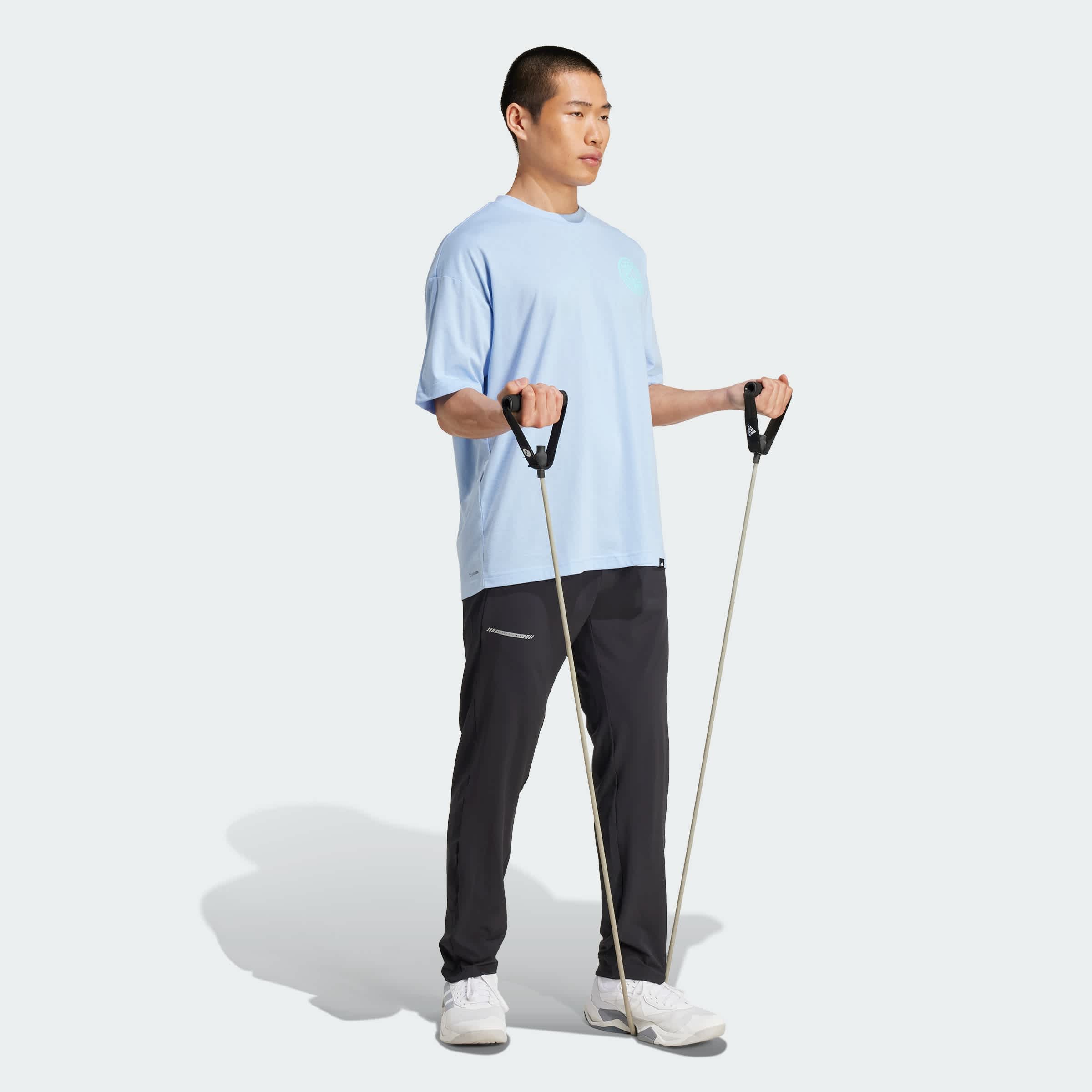 Foto 6 pulgar | Playera Graphic Power Adidas Azul Hombre