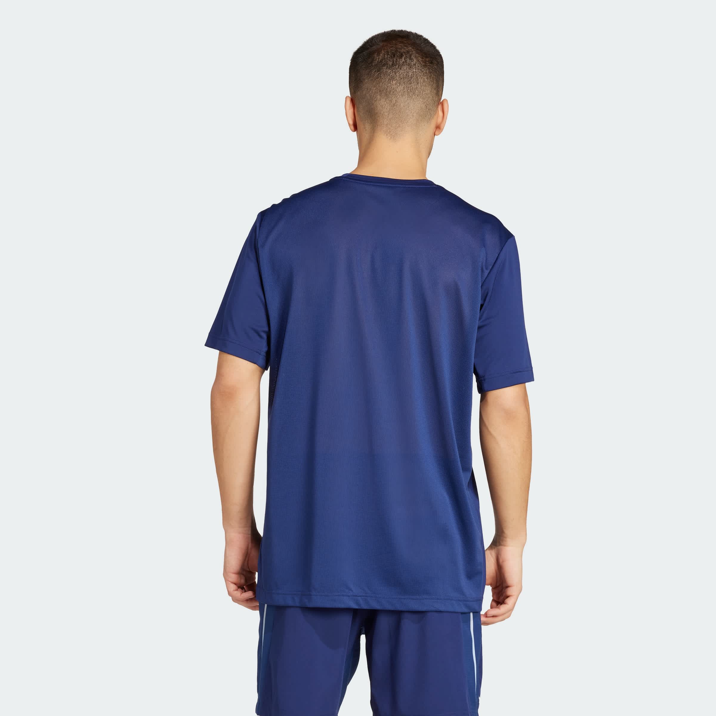 Foto 5 pulgar | Playera Tech Apparel Adidas Azul Hombre