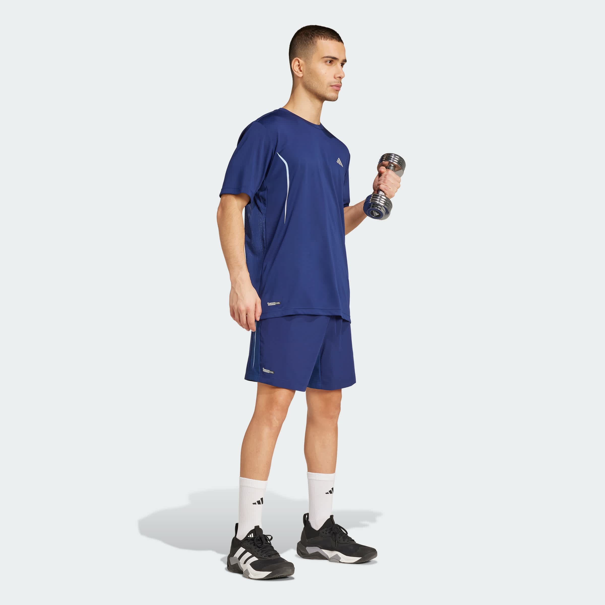 Foto 6 pulgar | Playera Tech Apparel Adidas Azul Hombre