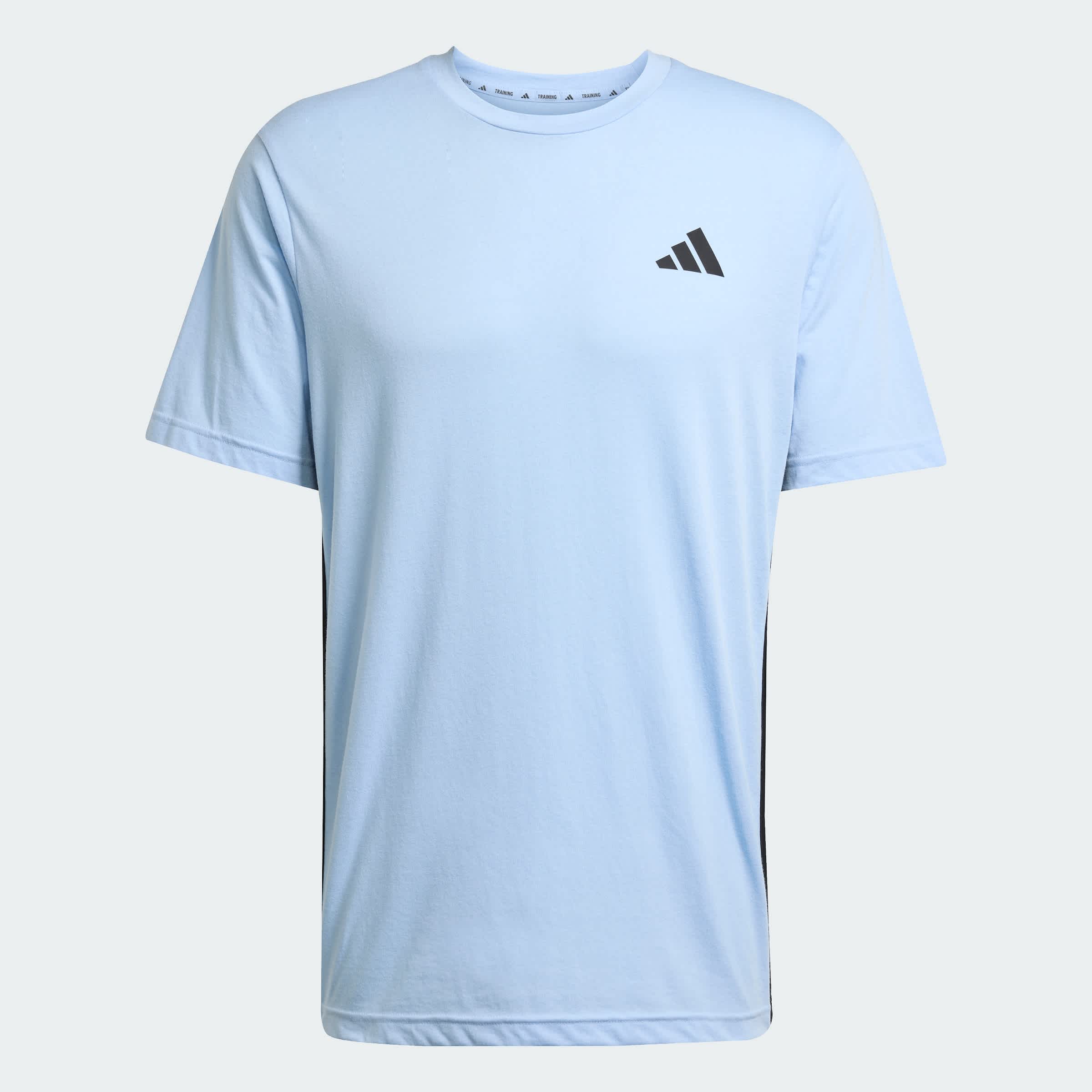 Foto 3 | Playera 3 Franjas Train Essentials Training Feelready Adidas Azul Hombre
