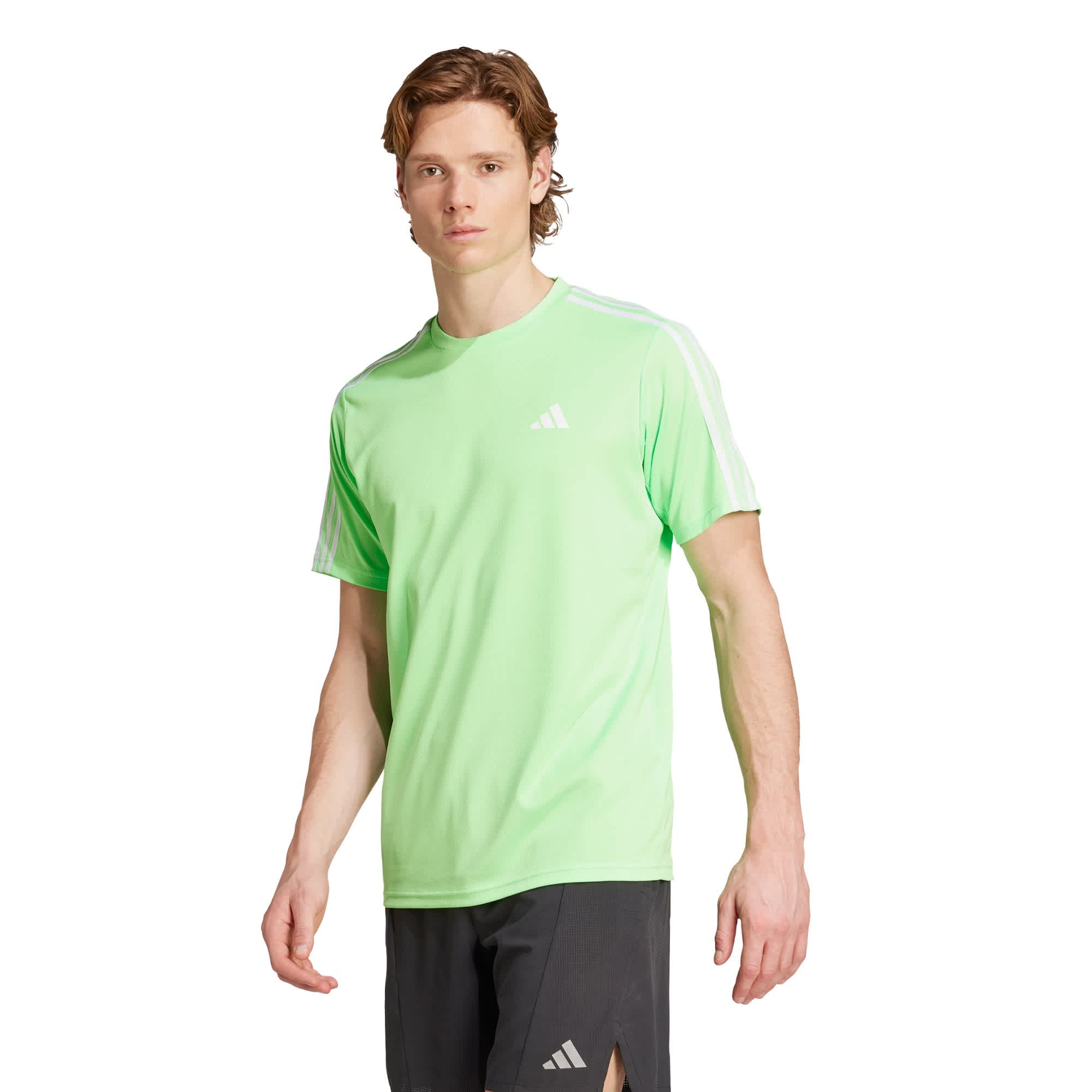 Foto 3 pulgar | Playera Train Essentials 3-stripes Adidas Verde Hombre