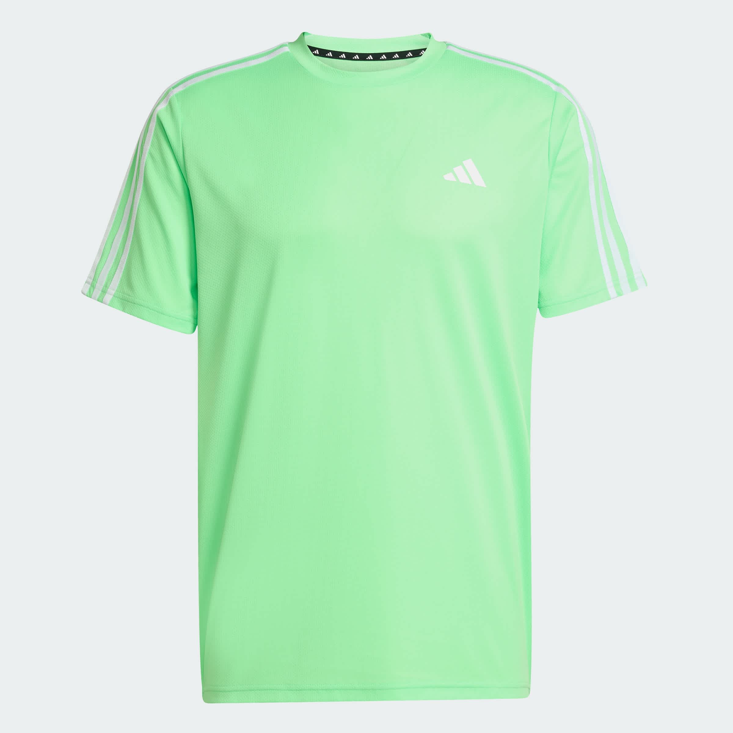 Foto 3 | Playera Train Essentials 3-stripes Adidas Verde Hombre