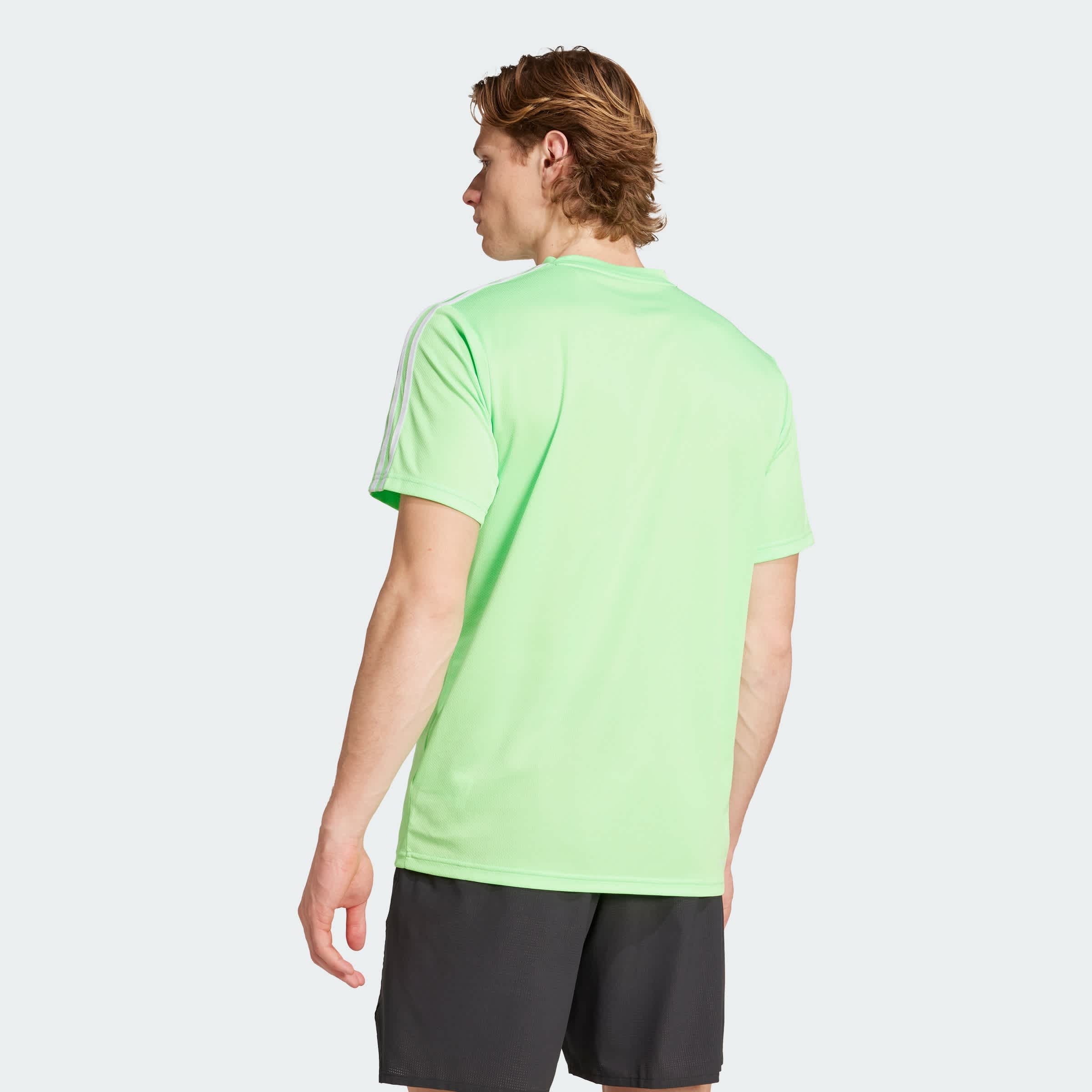 Foto 5 pulgar | Playera Train Essentials 3-stripes Adidas Verde Hombre