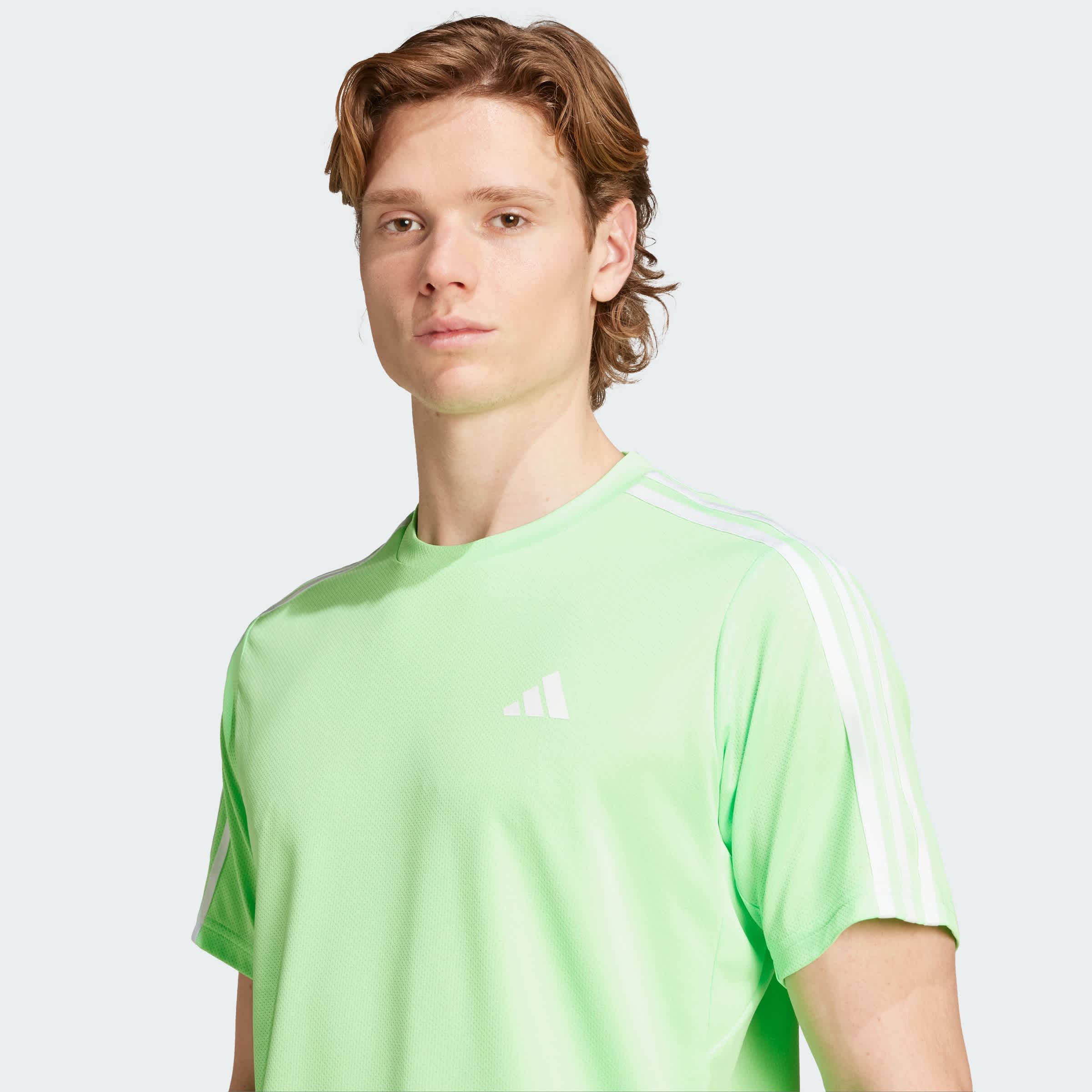 Foto 7 pulgar | Playera Train Essentials 3-stripes Adidas Verde Hombre