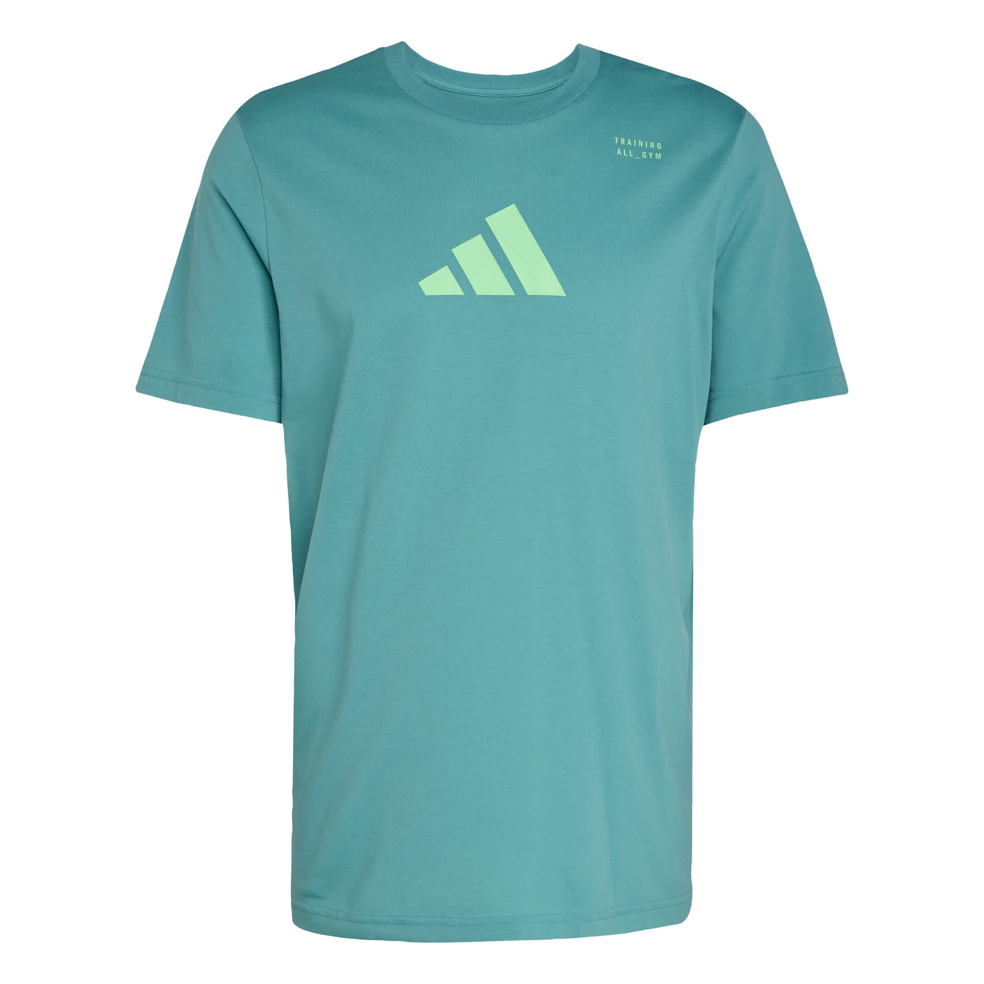 Foto 1 | Playera Graphic De Entrenamiento Category Con Climacool Adidas Verde Hombre