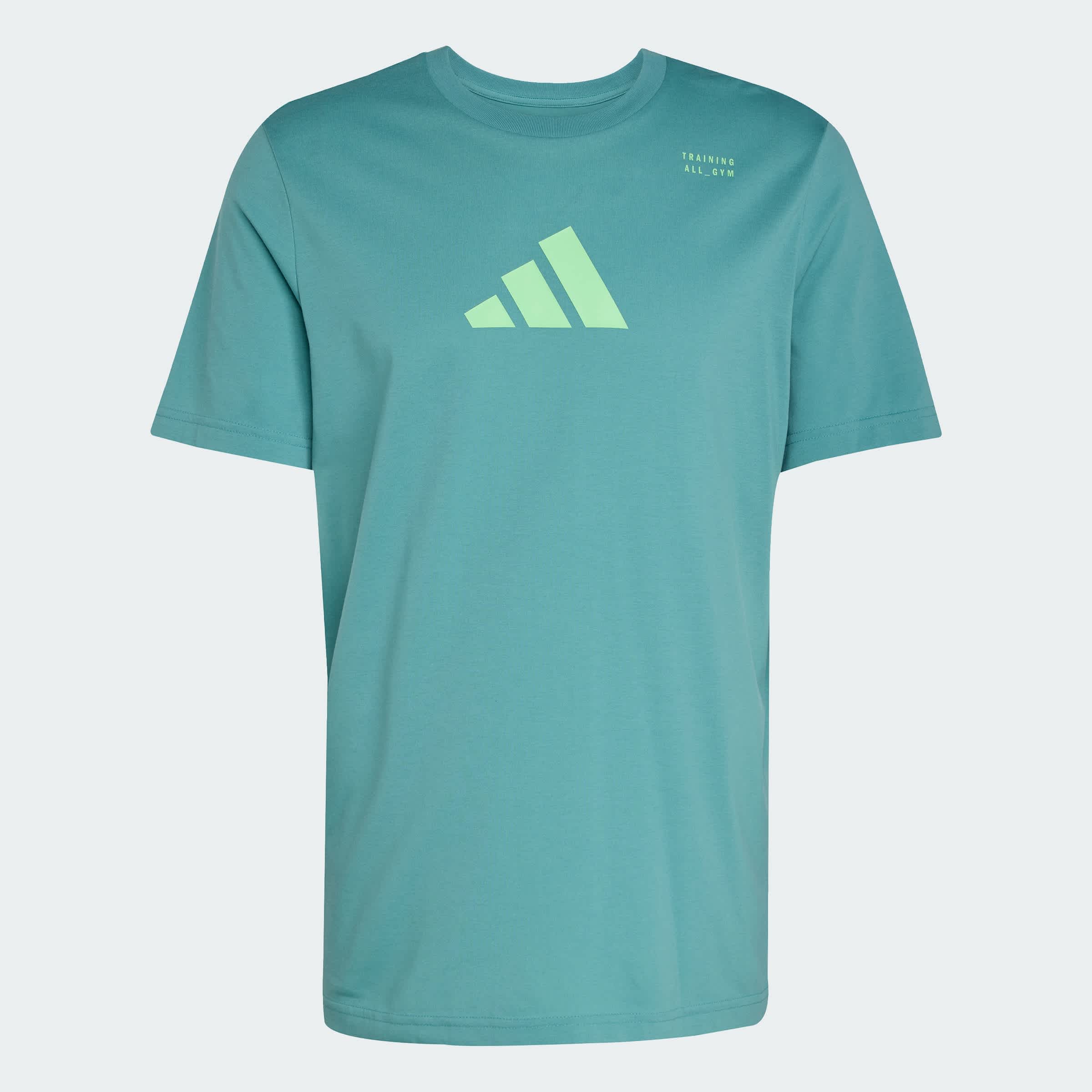 Foto 4 pulgar | Playera Graphic De Entrenamiento Category Con Climacool Adidas Verde Hombre