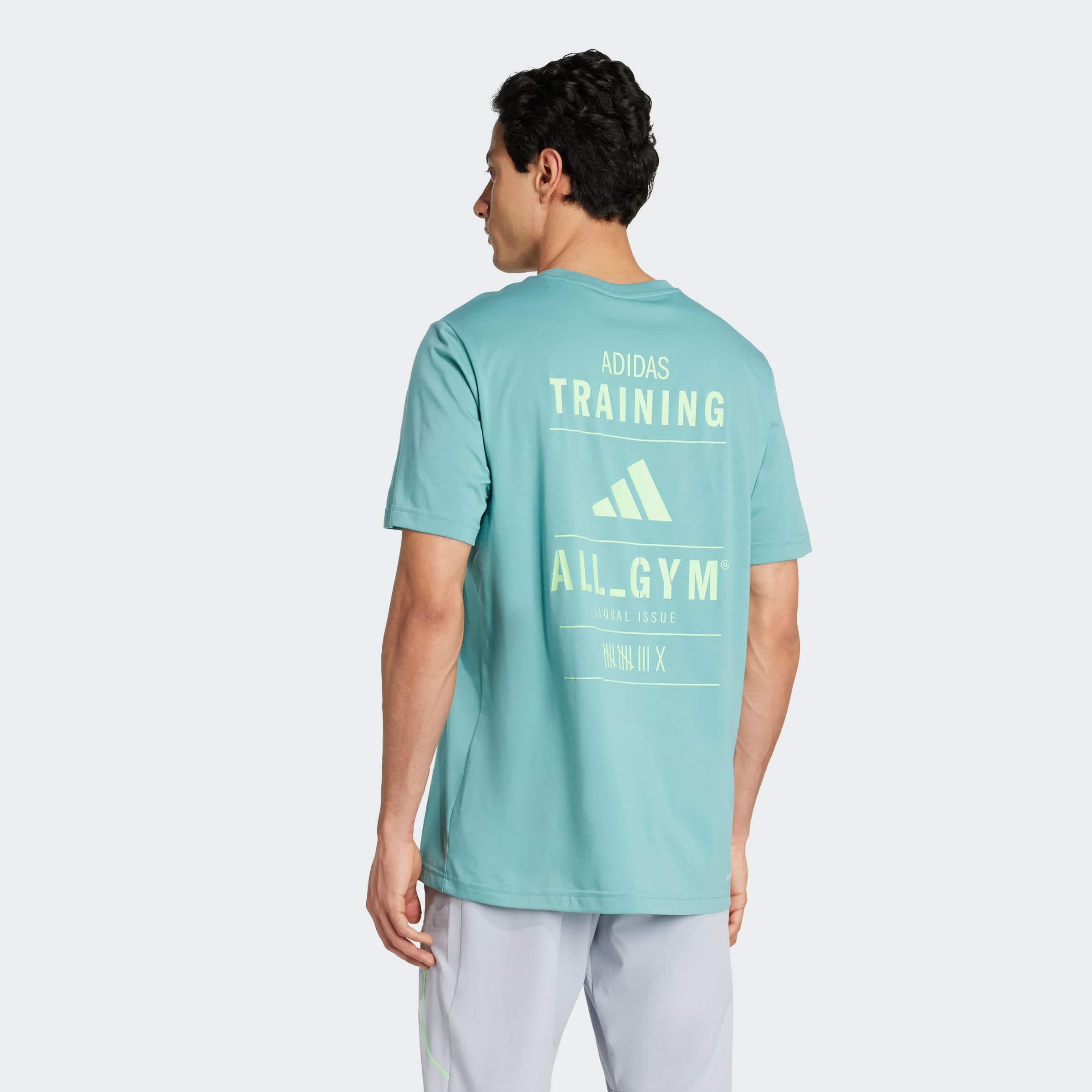 Foto 5 pulgar | Playera Graphic De Entrenamiento Category Con Climacool Adidas Verde Hombre