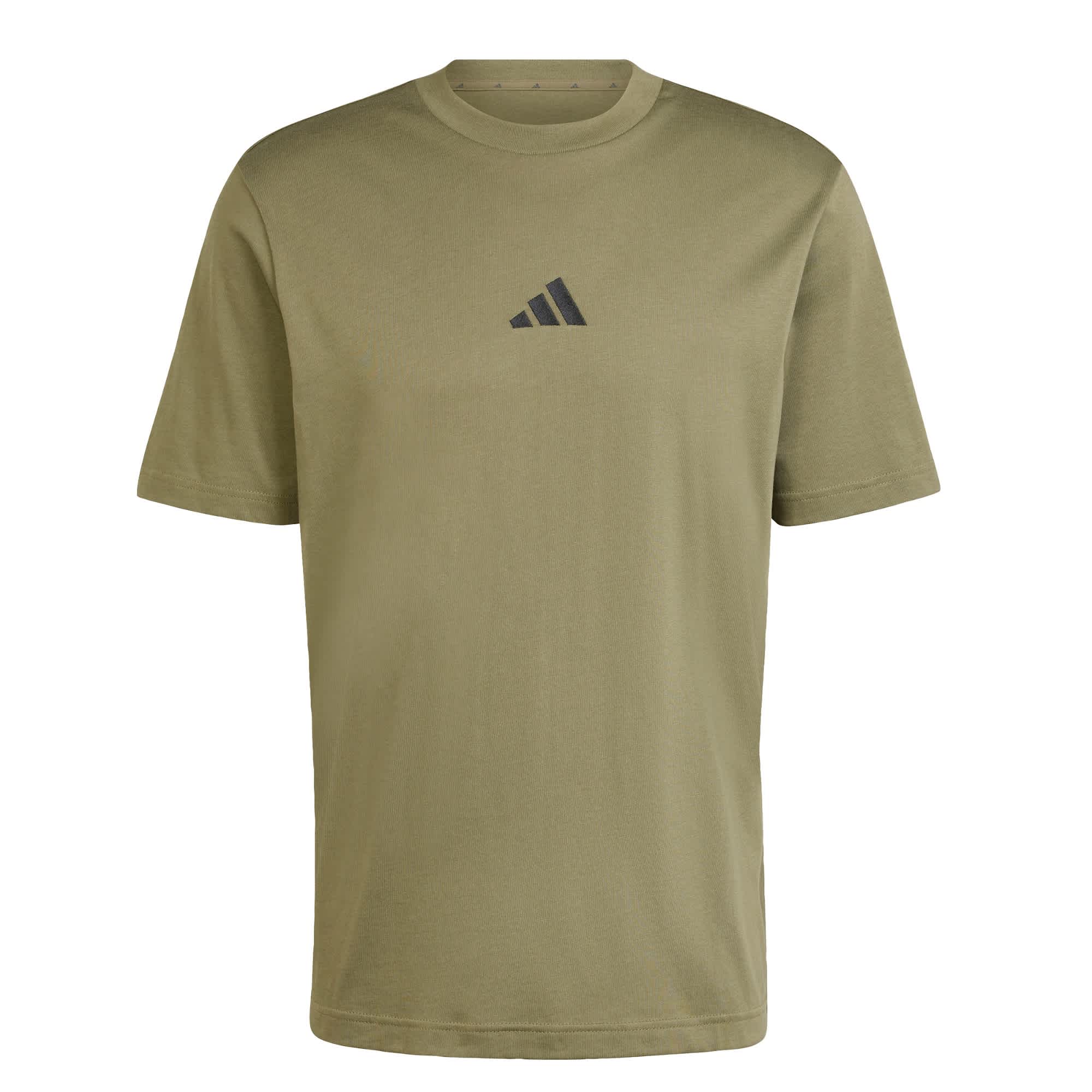 Foto 2 pulgar | Playera Essentials Logo Pequeño Tejido Jersey Adidas Verde Hombre