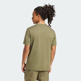 Foto 4 | Playera Essentials Logo Pequeño Tejido Jersey Adidas Verde Hombre