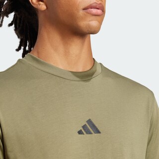 Foto 6 | Playera Essentials Logo Pequeño Tejido Jersey Adidas Verde Hombre