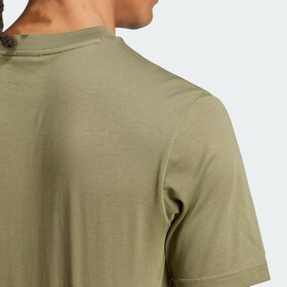 Foto 7 | Playera Essentials Logo Pequeño Tejido Jersey Adidas Verde Hombre