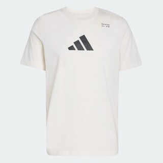 Foto 3 | Playera Graphic De Entrenamiento Category Con Climacool Adidas Blanco Hombre