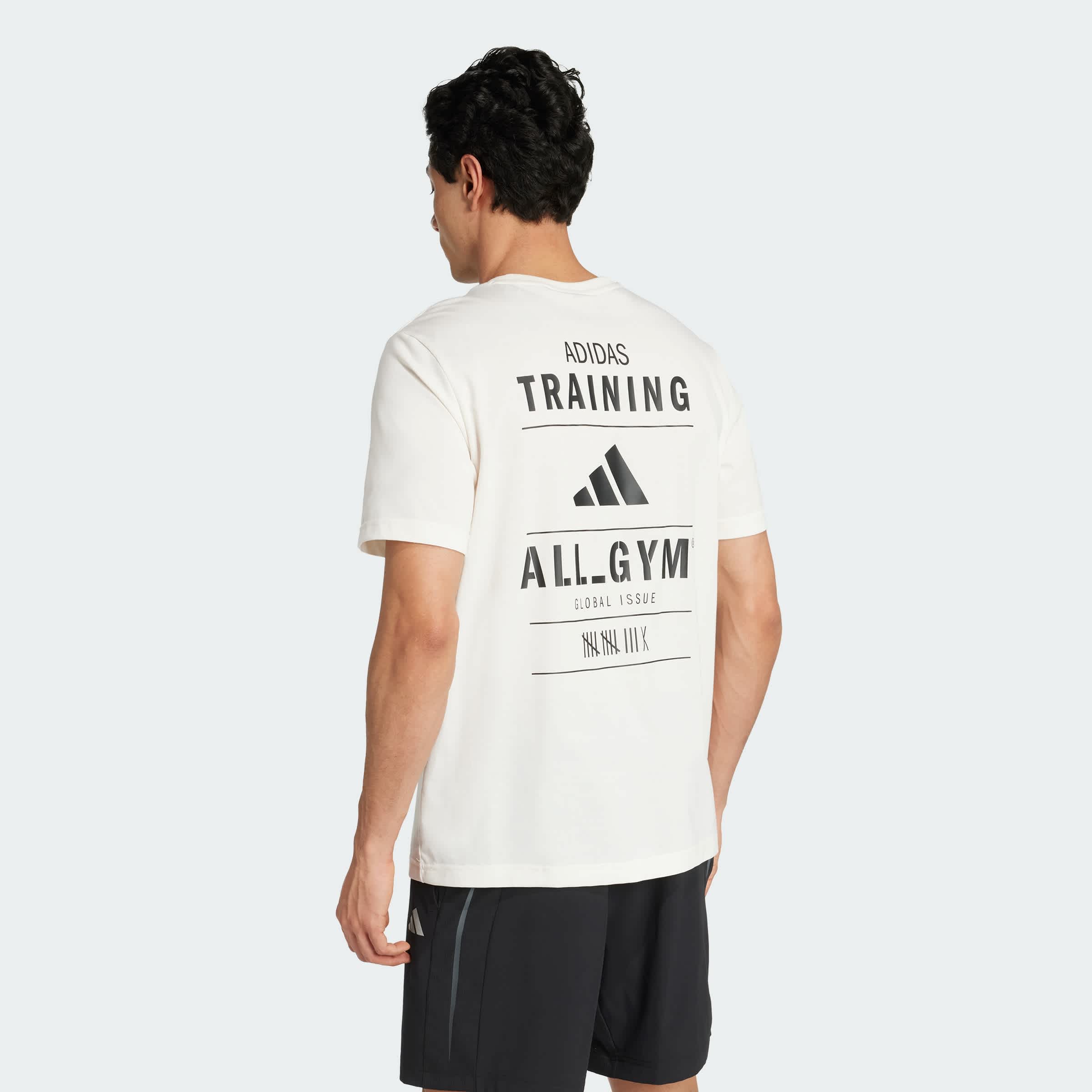 Foto 5 pulgar | Playera Graphic De Entrenamiento Category Con Climacool Adidas Blanco Hombre